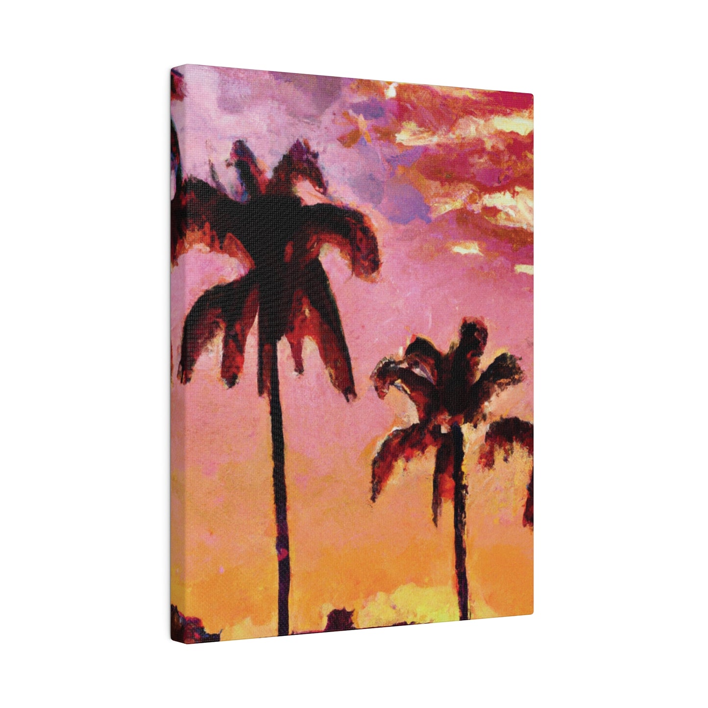 7485A - Miami Beach Sunset Painting Print | Miami | Beach | Sunset | Poster | Home Decor | Wall Art | Canvas