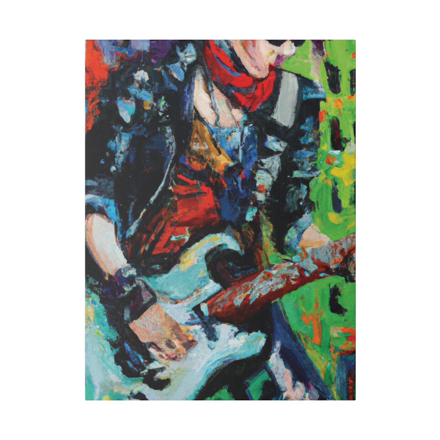 4485G - Rockstar Oil Painting Style Print | Poster | Home Decor | Wall Art | Music Art | Canvas