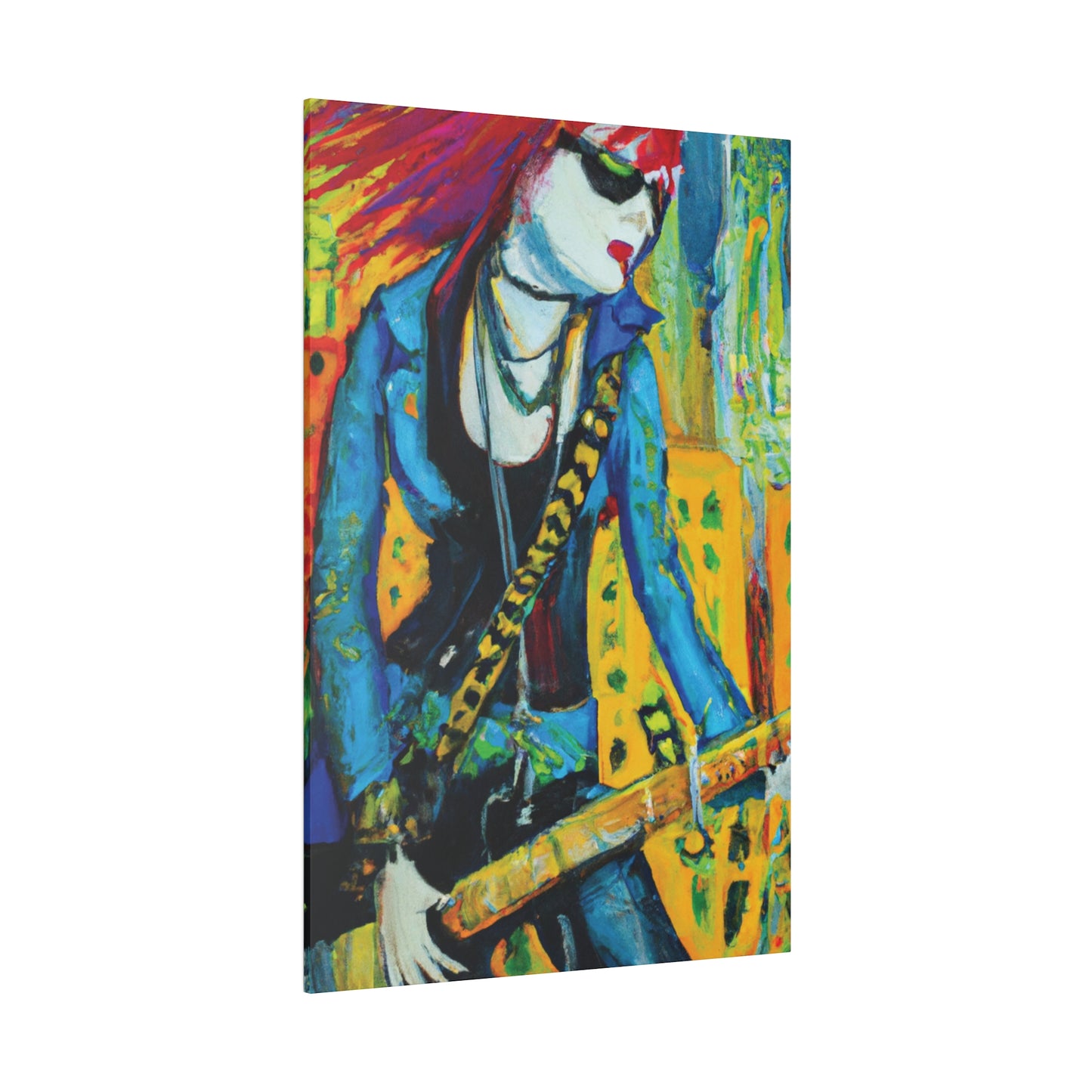 2344X - Rockstar Oil Painting Style Print | Poster | Home Decor | Wall Art | Music Art | Canvas