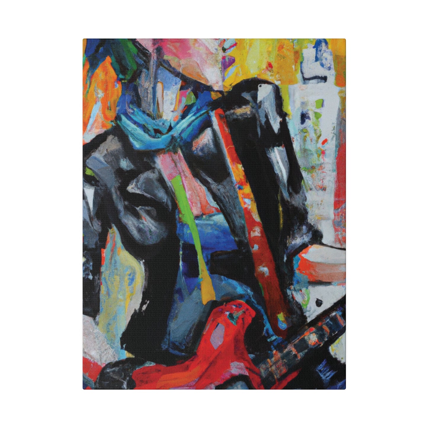 3614G - Rockstar Oil Painting Style Print | Poster | Home Decor | Wall Art | Music Art | Canvas