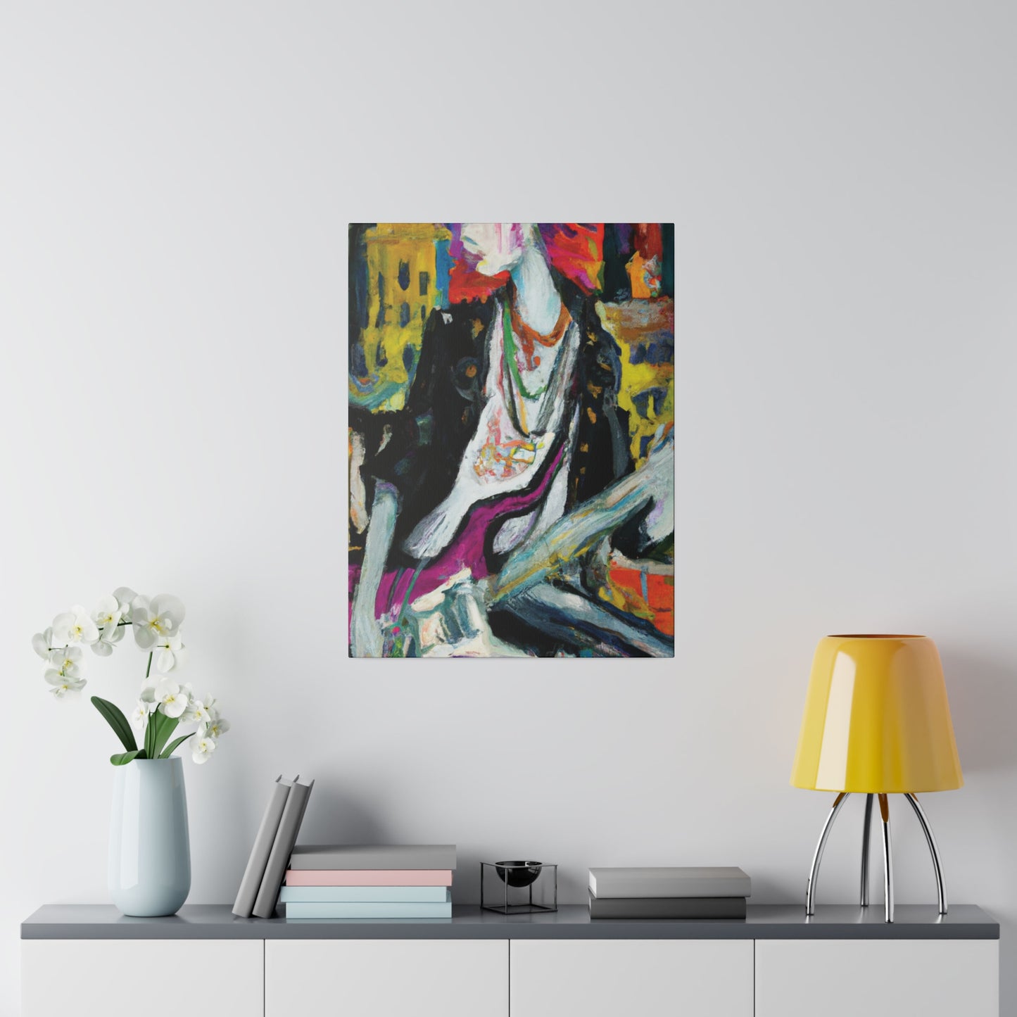 4512T - Rockstar Oil Painting Style Print | Poster | Home Decor | Wall Art | Music Art | Canvas