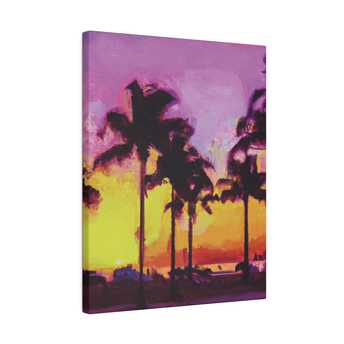 3958L - Miami Beach Sunset Painting Print | Miami | Beach | Sunset | Poster | Home Decor | Wall Art | Canvas