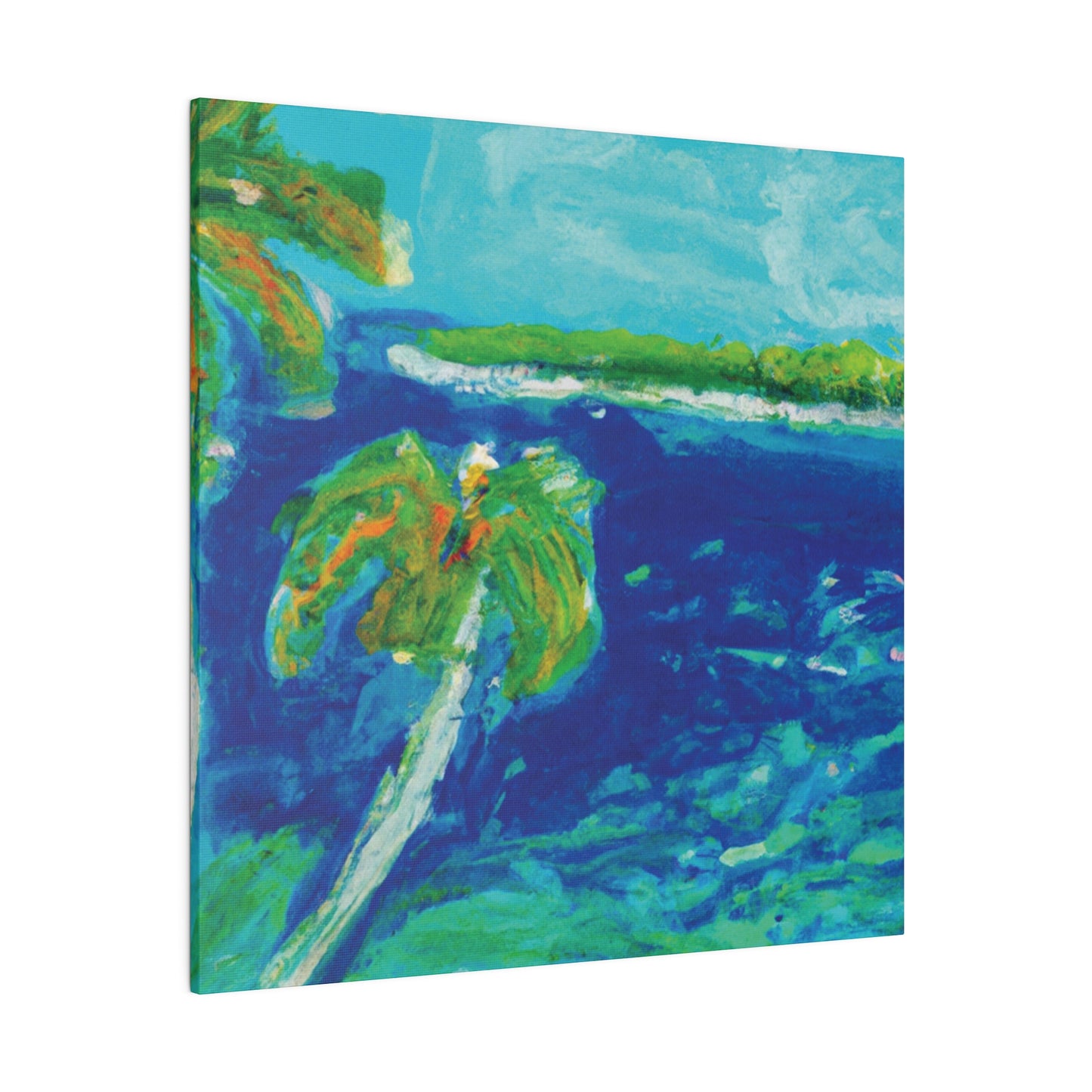 4657V - Bahamas Ocean Painting Print | Bahamas | Ocean | Beach | Poster | Home Decor | Wall Art | Canvas