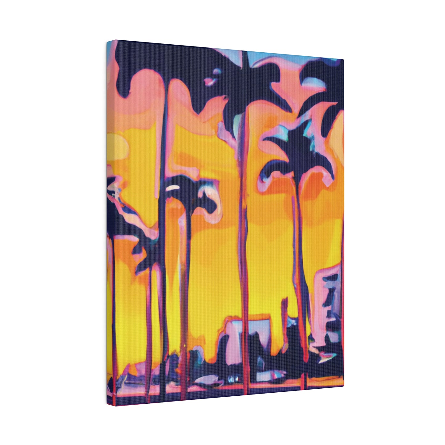 9692W - Miami Beach Sunset Painting Print | Miami | Beach | Sunset | Poster | Home Decor | Wall Art | Canvas