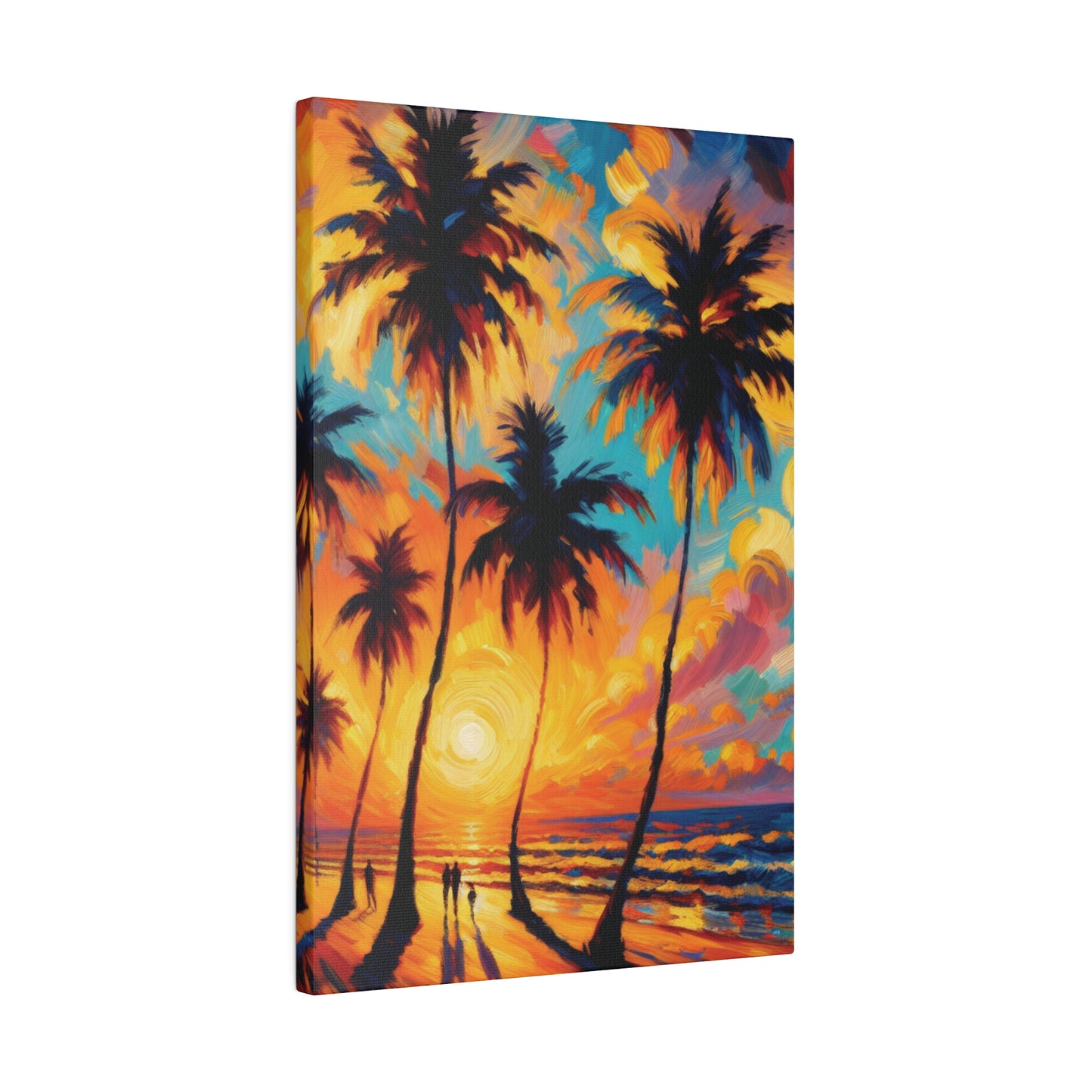 6374J - miami beach art, sunset background, ocean art work, beach art work, sunset designs, miami beach painting, miami beach print