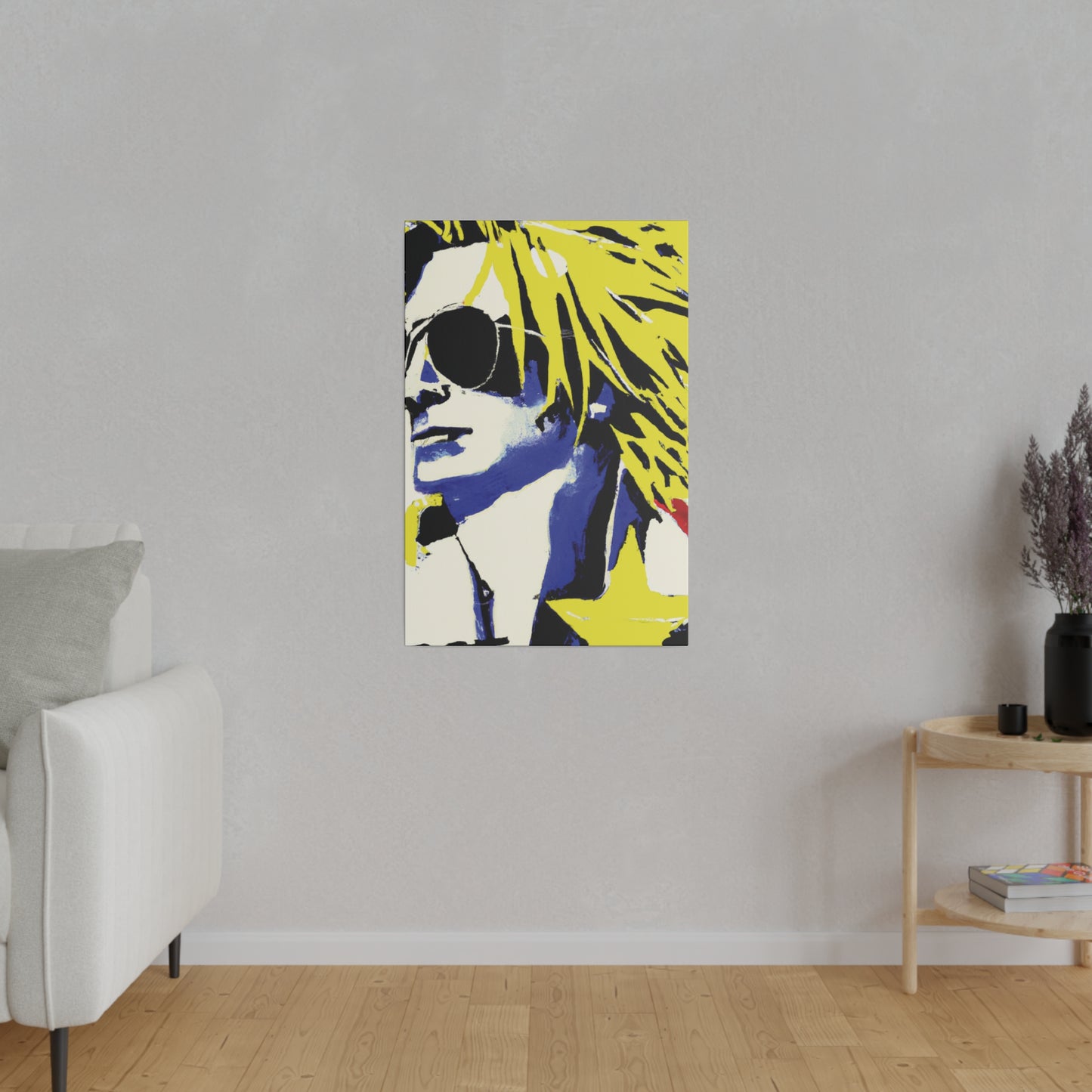 8928P - Rockstar Painting Print | Face | Abstract | Poster | Home Decor | Wall Art | Music Art | Canvas