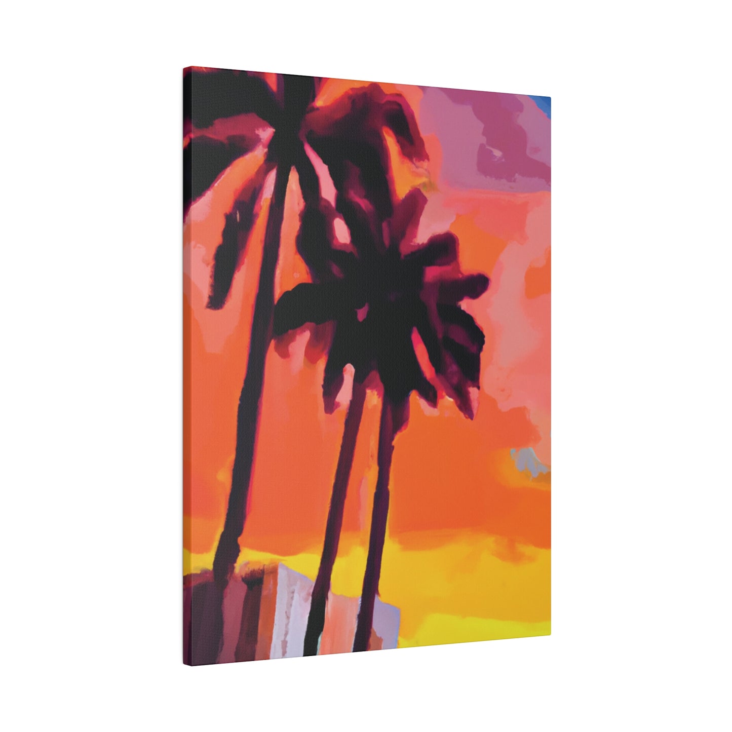 8398N - Miami Beach Sunset Painting Print | Miami | Beach | Sunset | Poster | Home Decor | Wall Art | Canvas