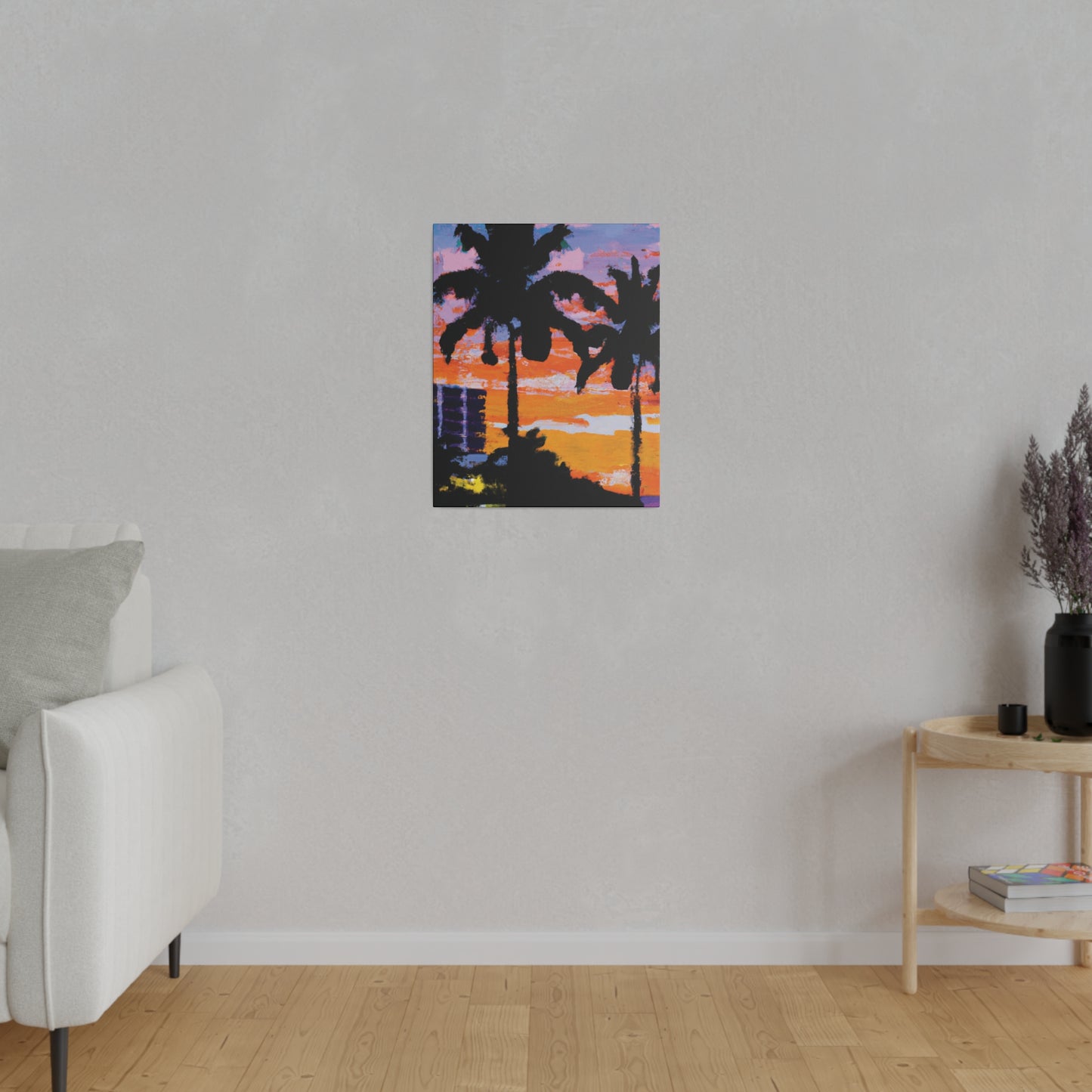 4756G - Miami Beach Sunset Painting Print | Miami | Beach | Sunset | Poster | Home Decor | Wall Art | Canvas