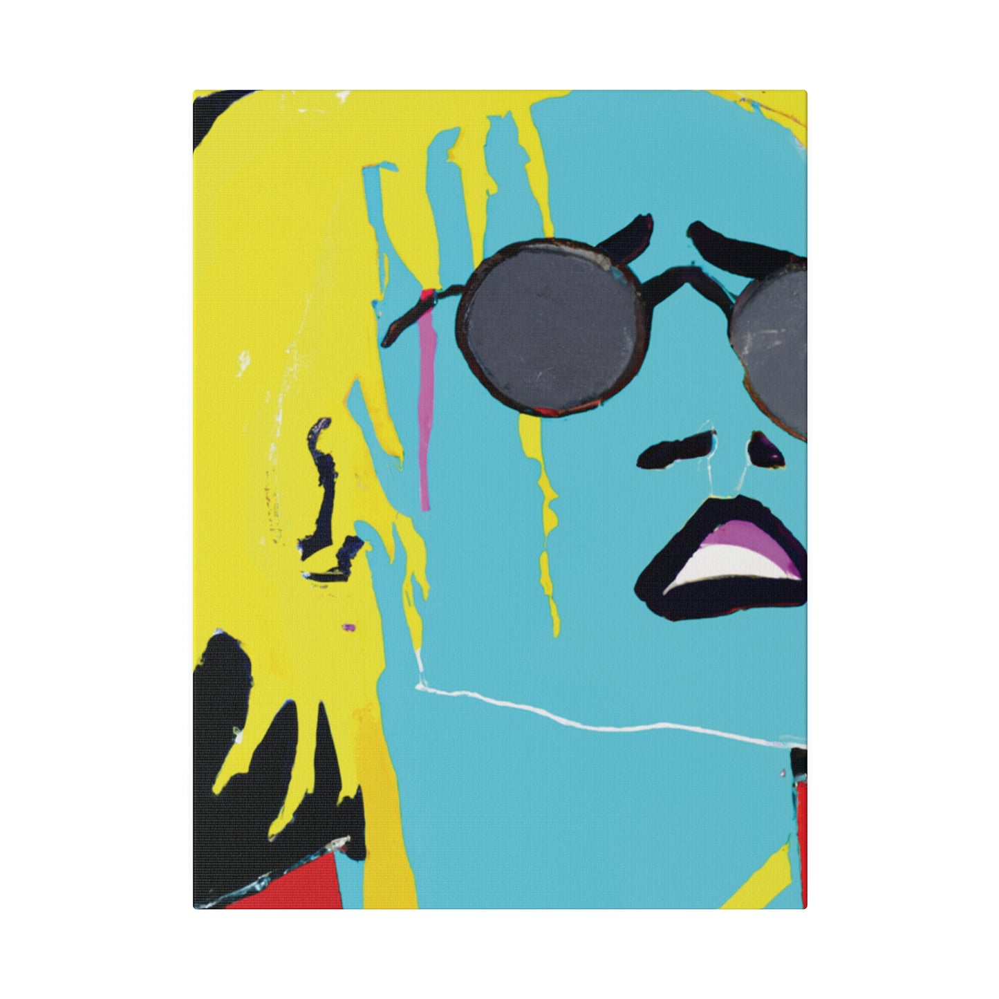 3863S - Rockstar Painting Print | Face | Abstract | Poster | Home Decor | Wall Art | Music Art | Canvas