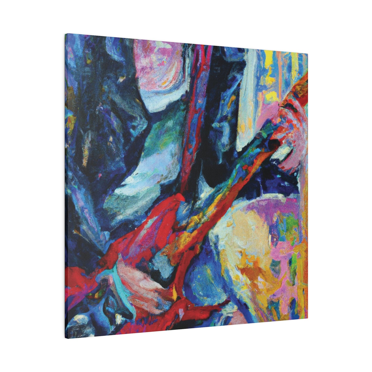 4512K - Rockstar Oil Painting Style Print | Poster | Home Decor | Wall Art | Music Art | Canvas