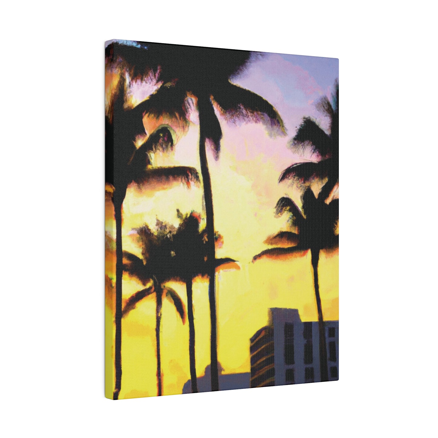 9691V - Miami Beach Sunset Painting Print | Miami | Beach | Sunset | Poster | Home Decor | Wall Art | Canvas