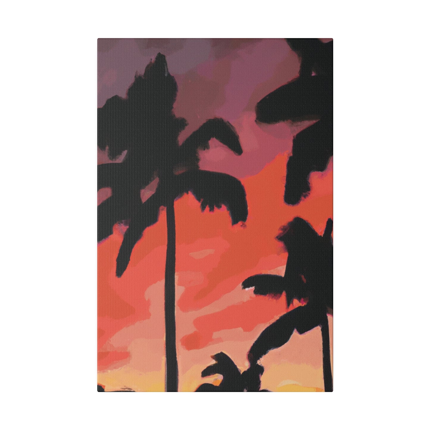 9324K - Miami Beach Sunset Painting Print | Miami | Beach | Sunset | Poster | Home Decor | Wall Art | Canvas