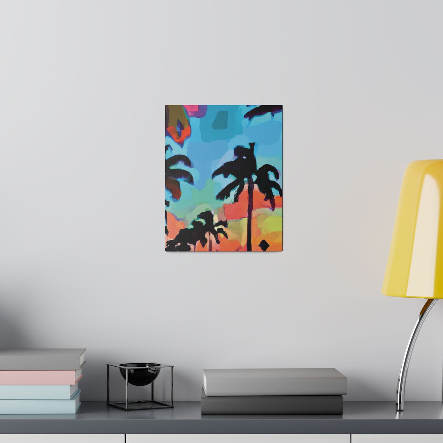 7439V - Miami Beach Sunset Painting Print | Miami | Beach | Sunset | Poster | Home Decor | Wall Art | Canvas