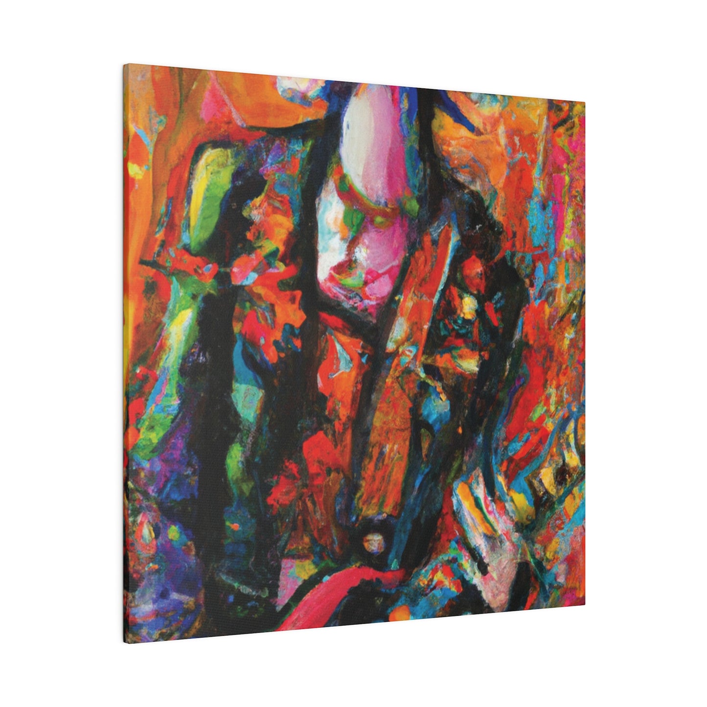 8245G - Rockstar Oil Painting Style Print | Poster | Home Decor | Wall Art | Music Art | Canvas