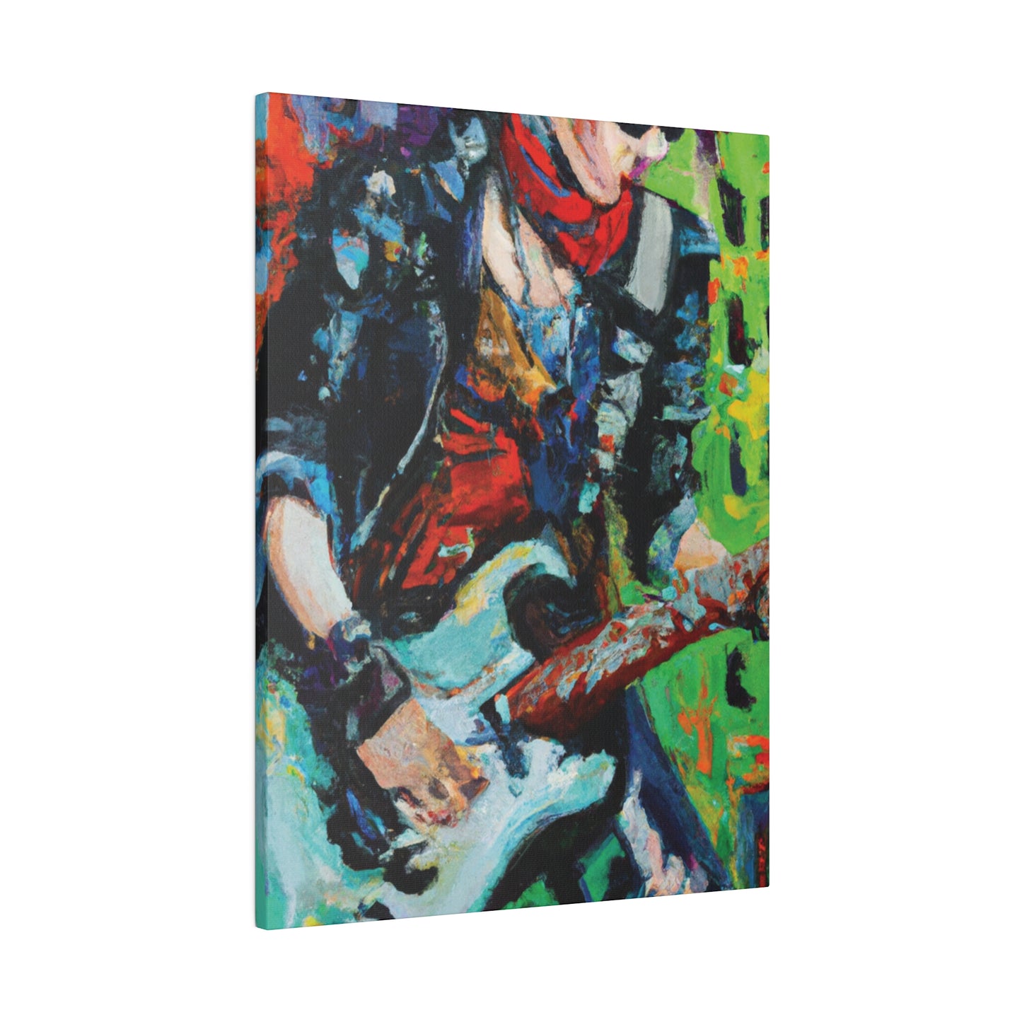 4485G - Rockstar Oil Painting Style Print | Poster | Home Decor | Wall Art | Music Art | Canvas