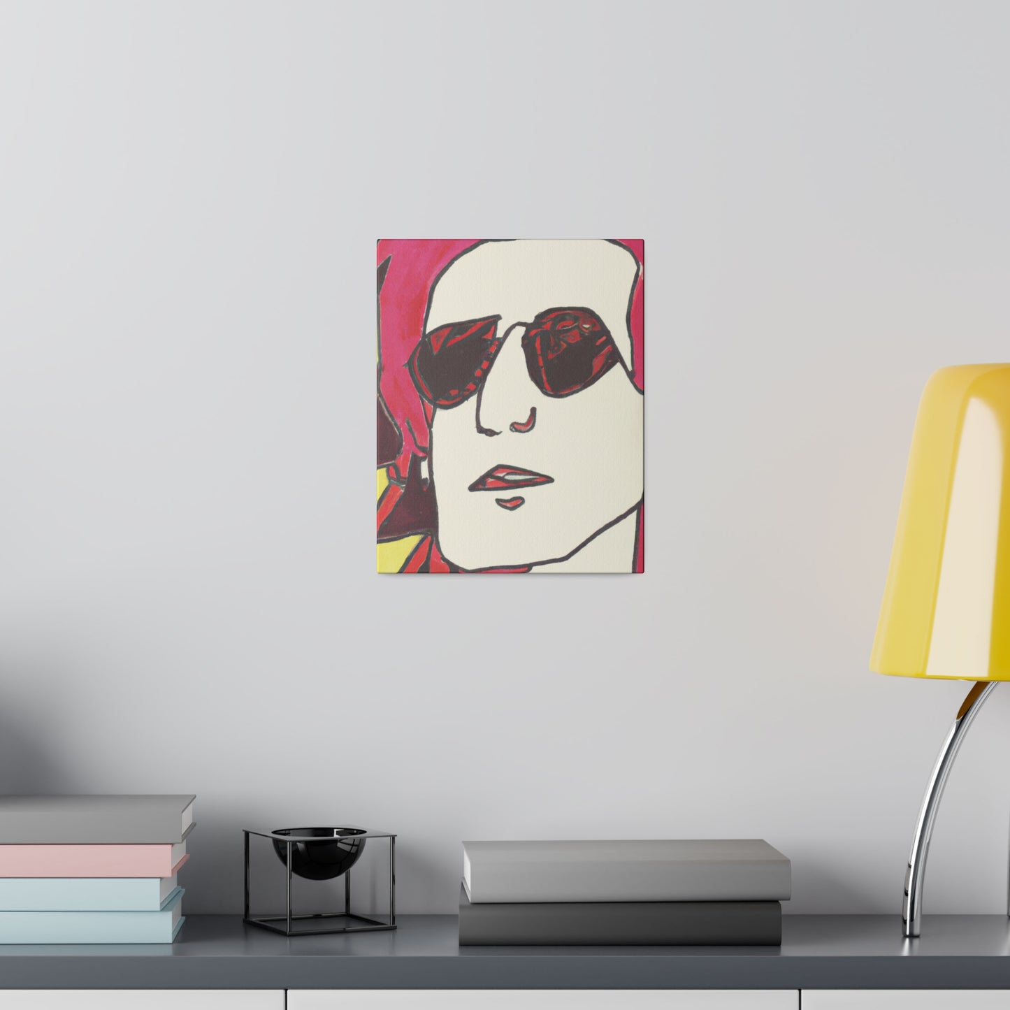 9247A - Rockstar Painting Print | Face | Abstract | Poster | Home Decor | Wall Art | Music Art | Canvas