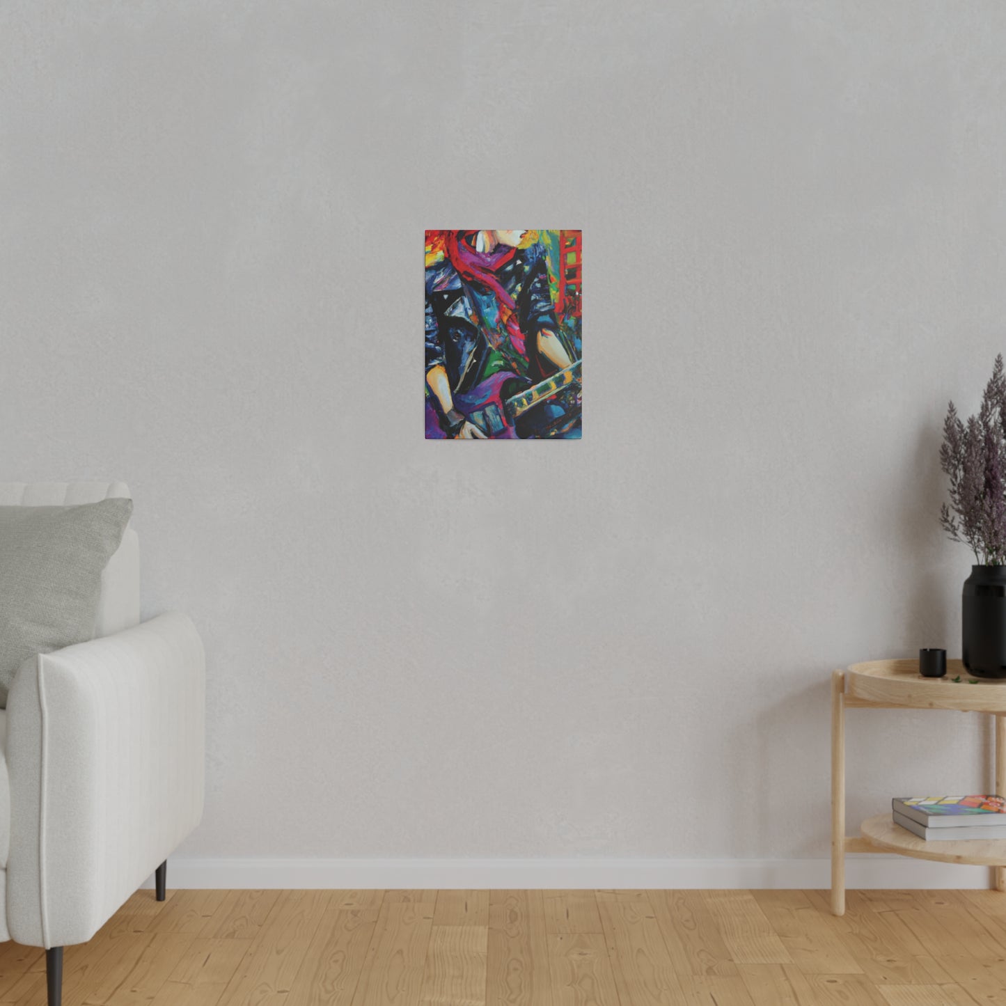 9413L - Rockstar Oil Painting Style Print | Poster | Home Decor | Wall Art | Music Art | Canvas