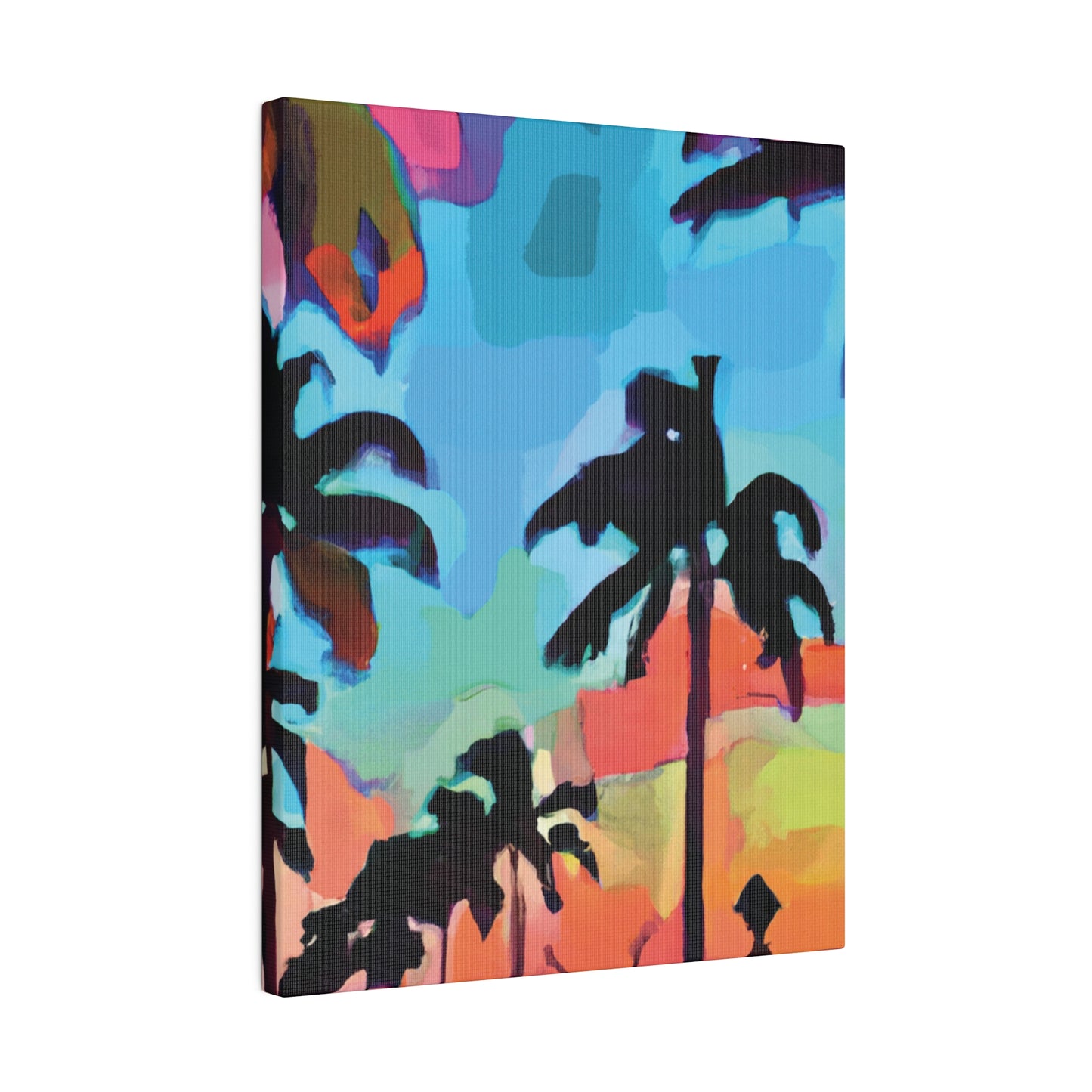 7439V - Miami Beach Sunset Painting Print | Miami | Beach | Sunset | Poster | Home Decor | Wall Art | Canvas