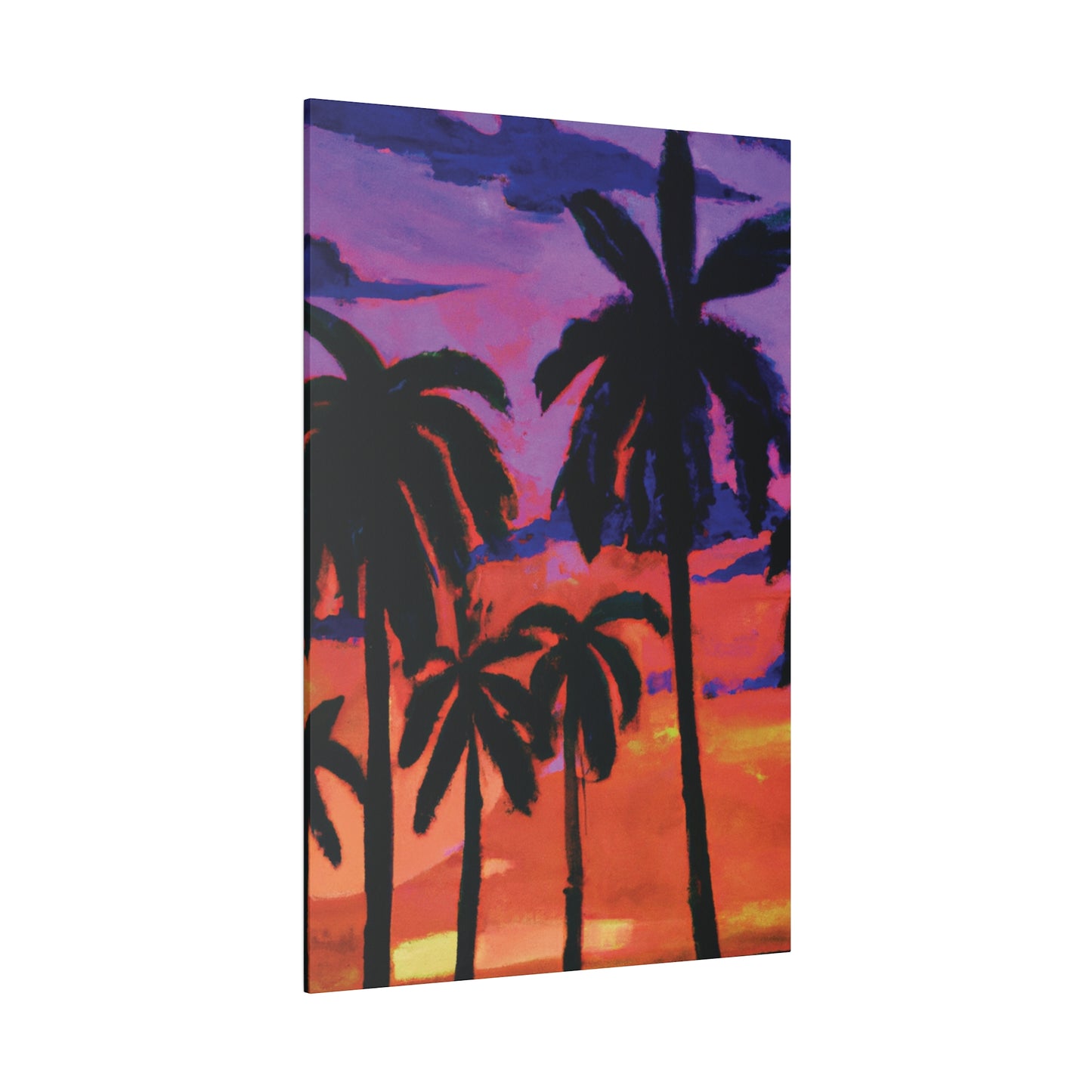 8314G - Miami Beach Sunset Painting Print | Miami | Beach | Sunset | Poster | Home Decor | Wall Art | Canvas