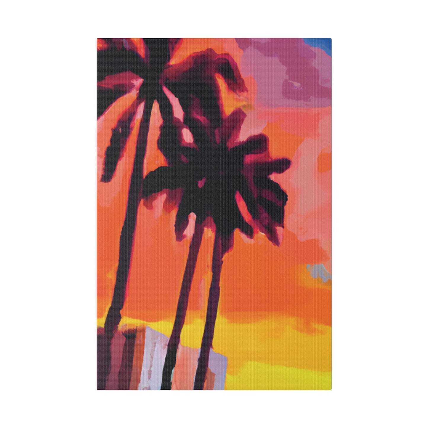 8398N - Miami Beach Sunset Painting Print | Miami | Beach | Sunset | Poster | Home Decor | Wall Art | Canvas