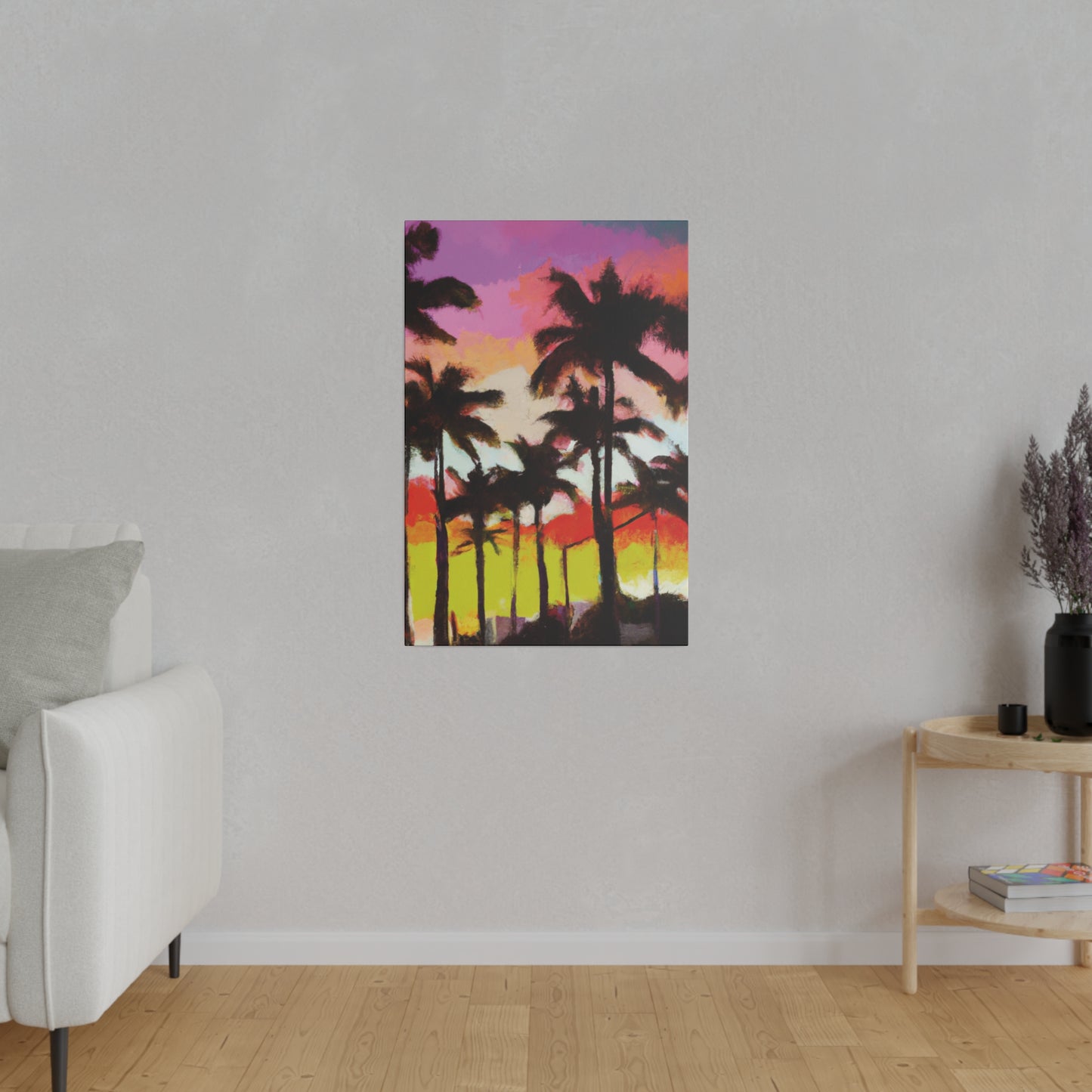 2187U - Miami Beach Sunset Painting Print | Miami | Beach | Sunset | Poster | Home Decor | Wall Art | Canvas