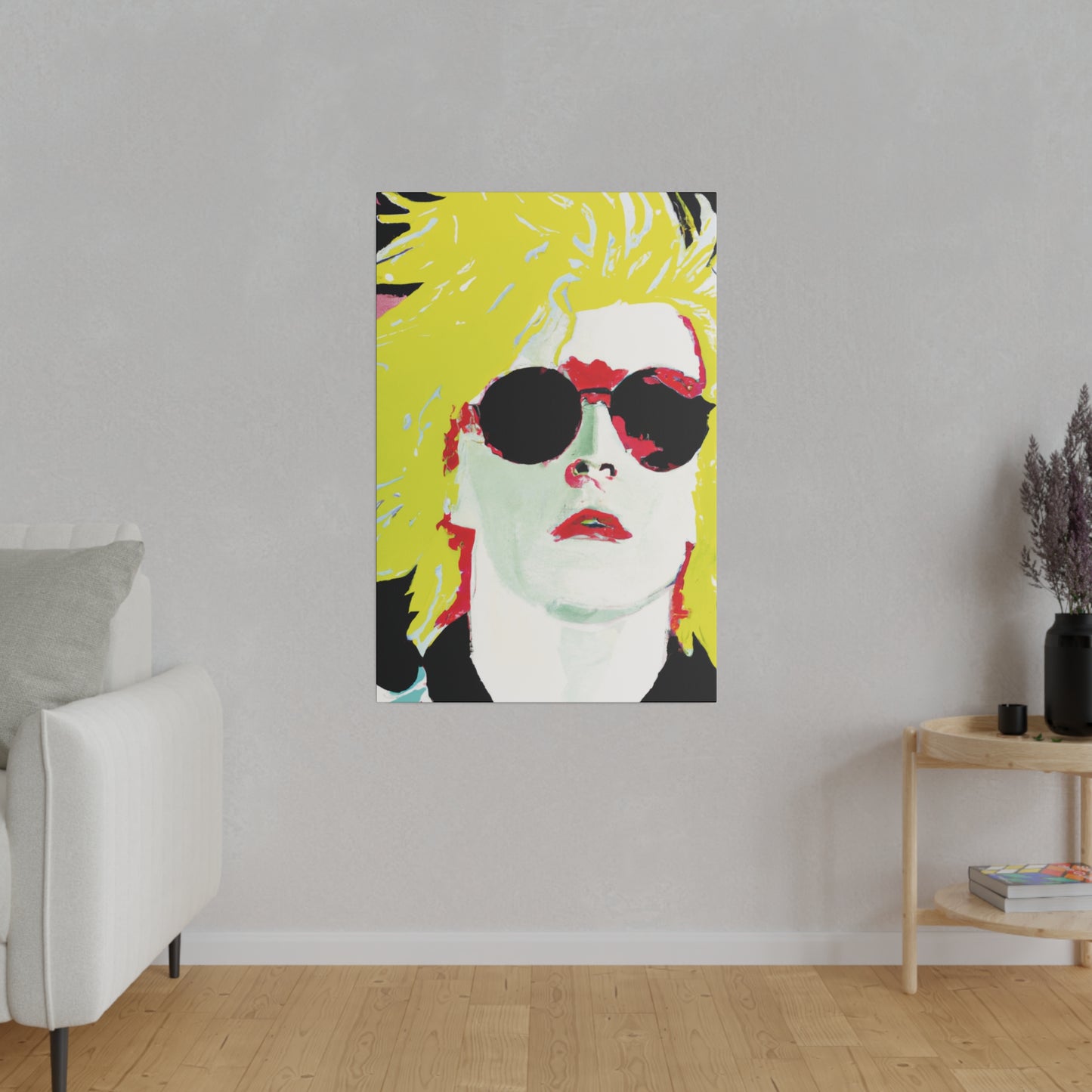 6289X - Rockstar Painting Print | Face | Abstract | Poster | Home Decor | Wall Art | Music Art | Canvas