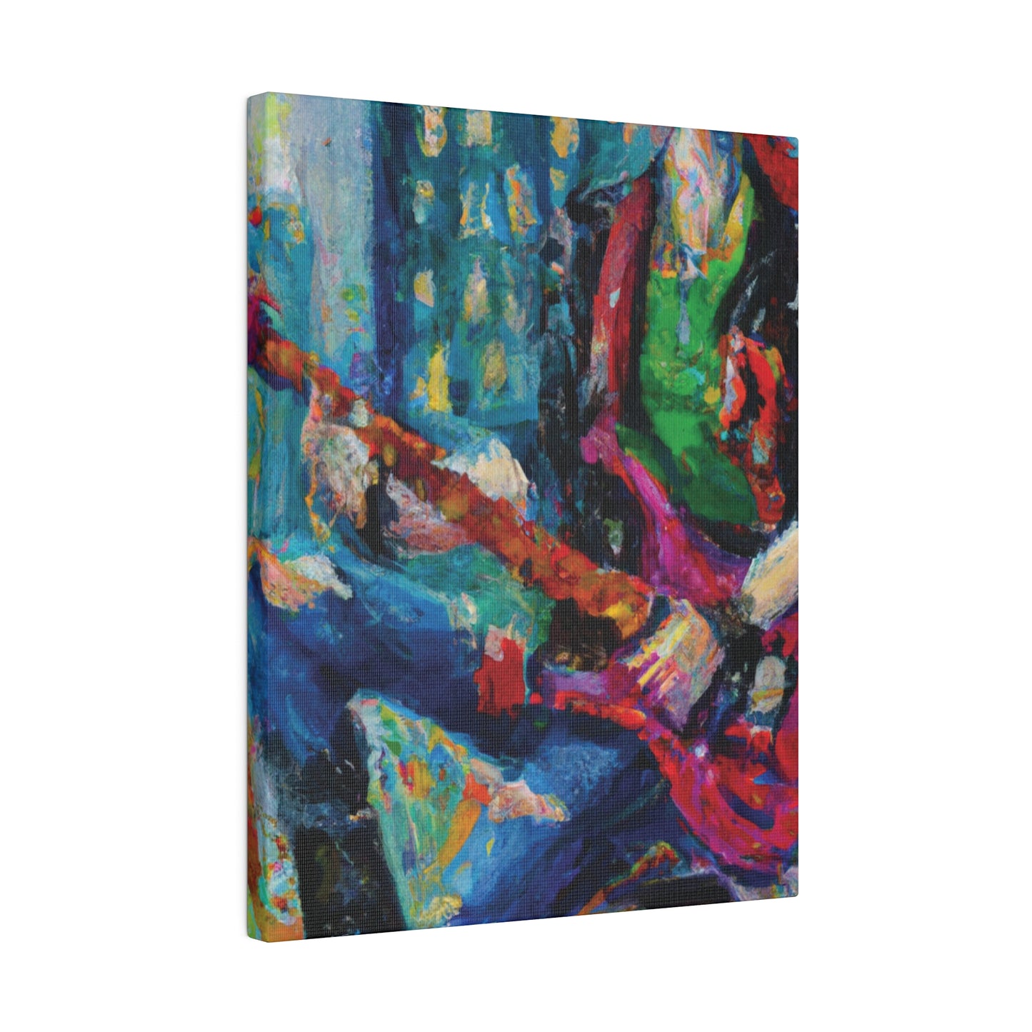 5937P - Rockstar Oil Painting Style Print | Poster | Home Decor | Wall Art | Music Art | Canvas