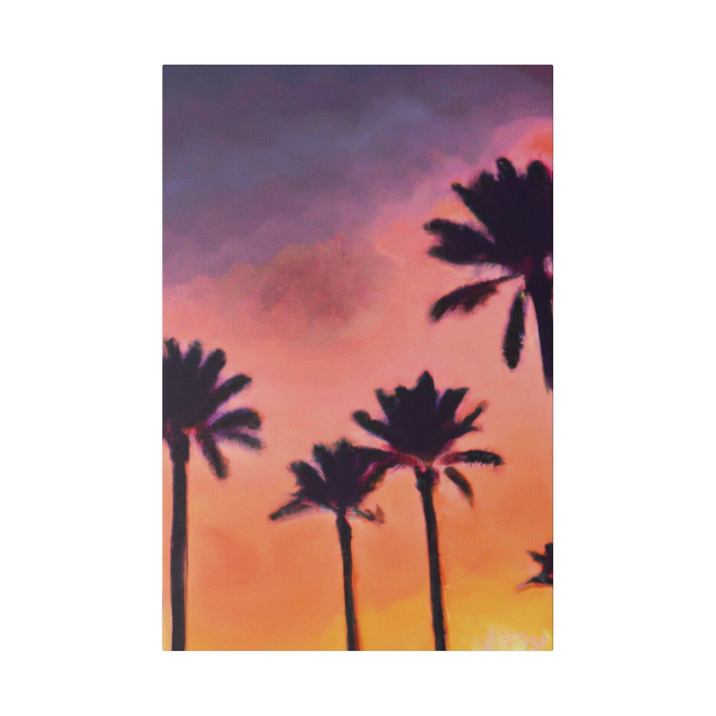 9389U - Miami Beach Sunset Painting Print | Miami | Beach | Sunset | Poster | Home Decor | Wall Art | Canvas