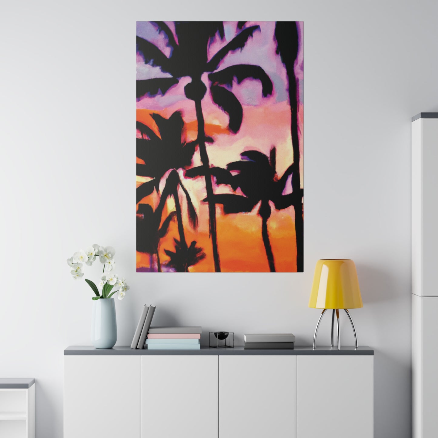 2090A - Miami Beach Sunset Painting Print | Miami | Beach | Sunset | Poster | Home Decor | Wall Art | Canvas