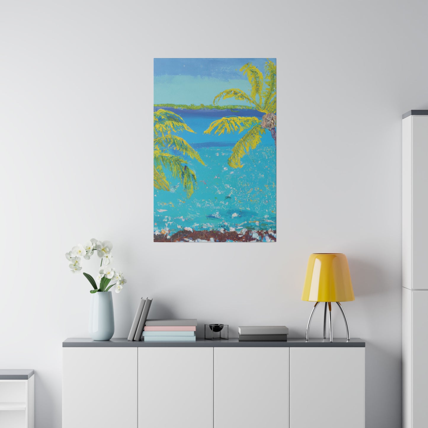 9282F - Bahamas Ocean Painting Print | Bahamas | Ocean | Beach | Poster | Home Decor | Wall Art | Canvas