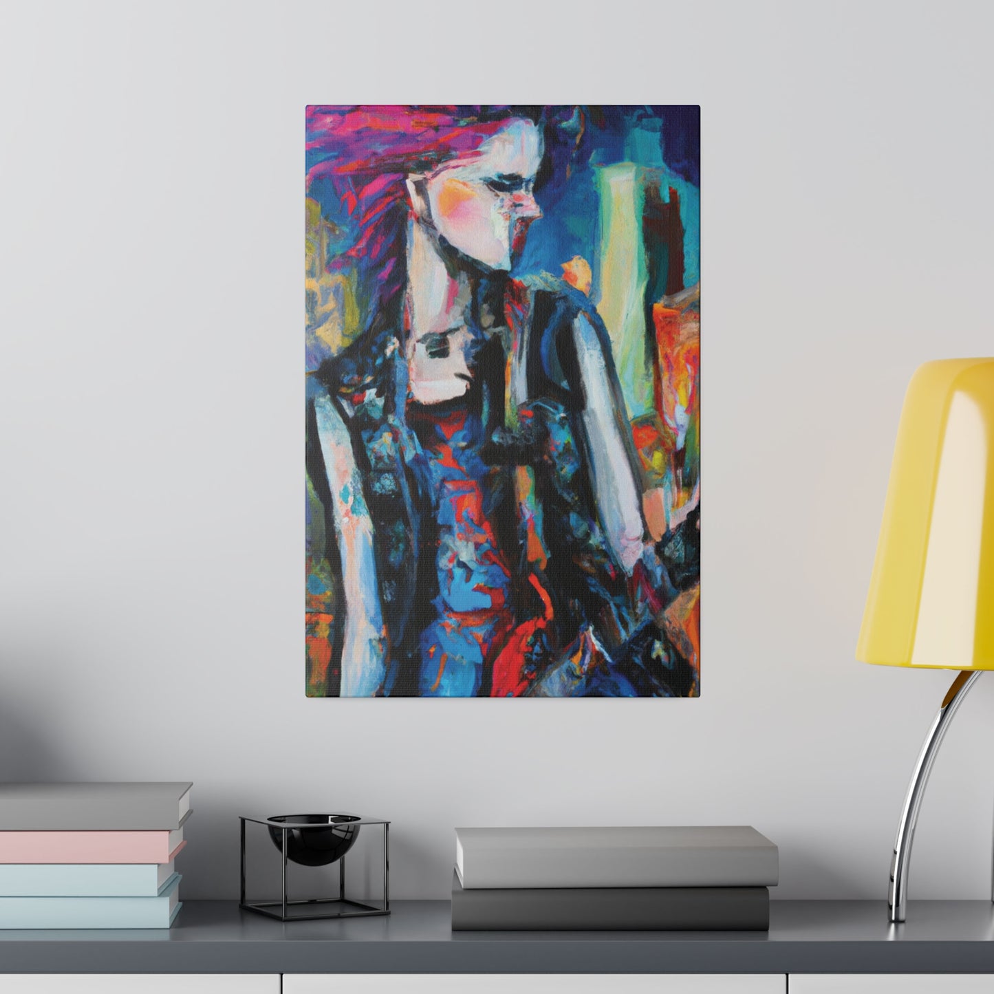 6491R - Rockstar Oil Painting Style Print | Poster | Home Decor | Wall Art | Music Art | Canvas