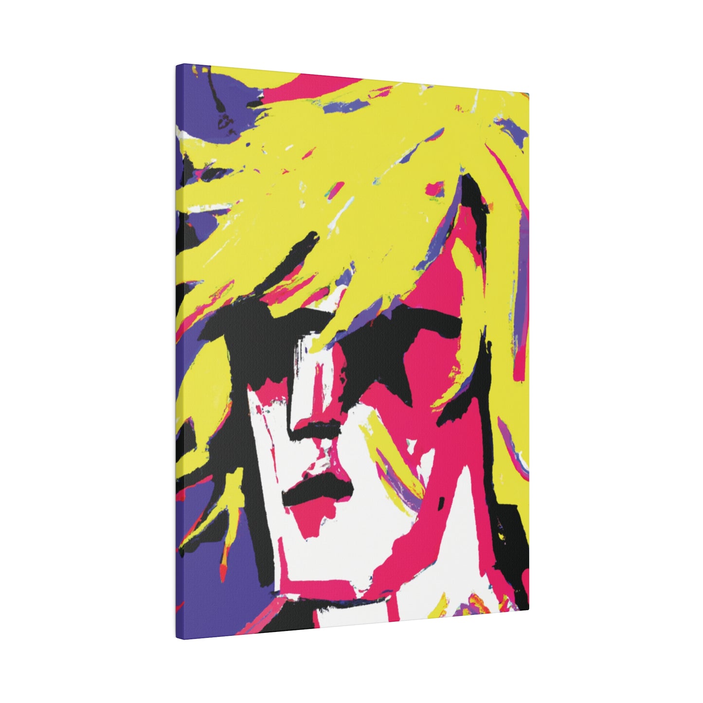 7709F - Rockstar Painting Print | Face | Abstract | Poster | Home Decor | Wall Art | Music Art | Canvas