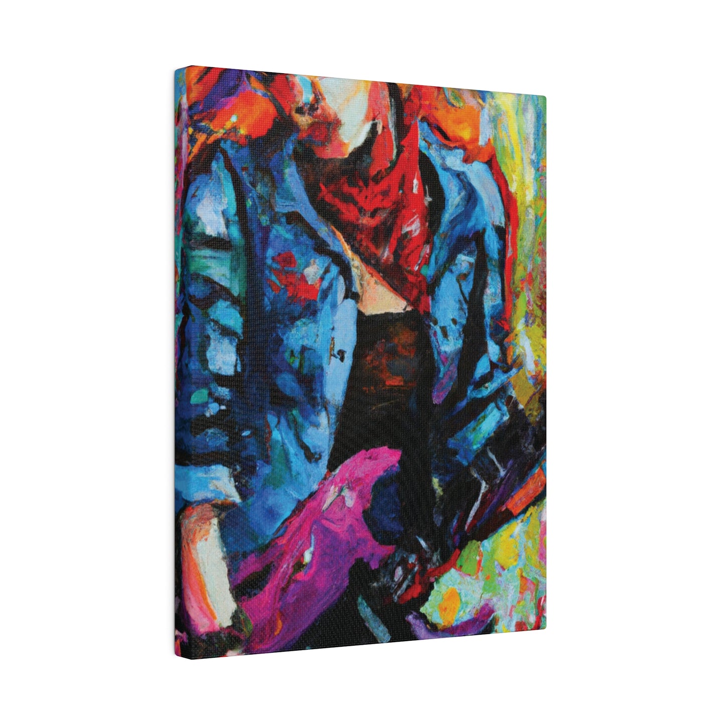 9531Q - Rockstar Oil Painting Style Print | Poster | Home Decor | Wall Art | Music Art | Canvas