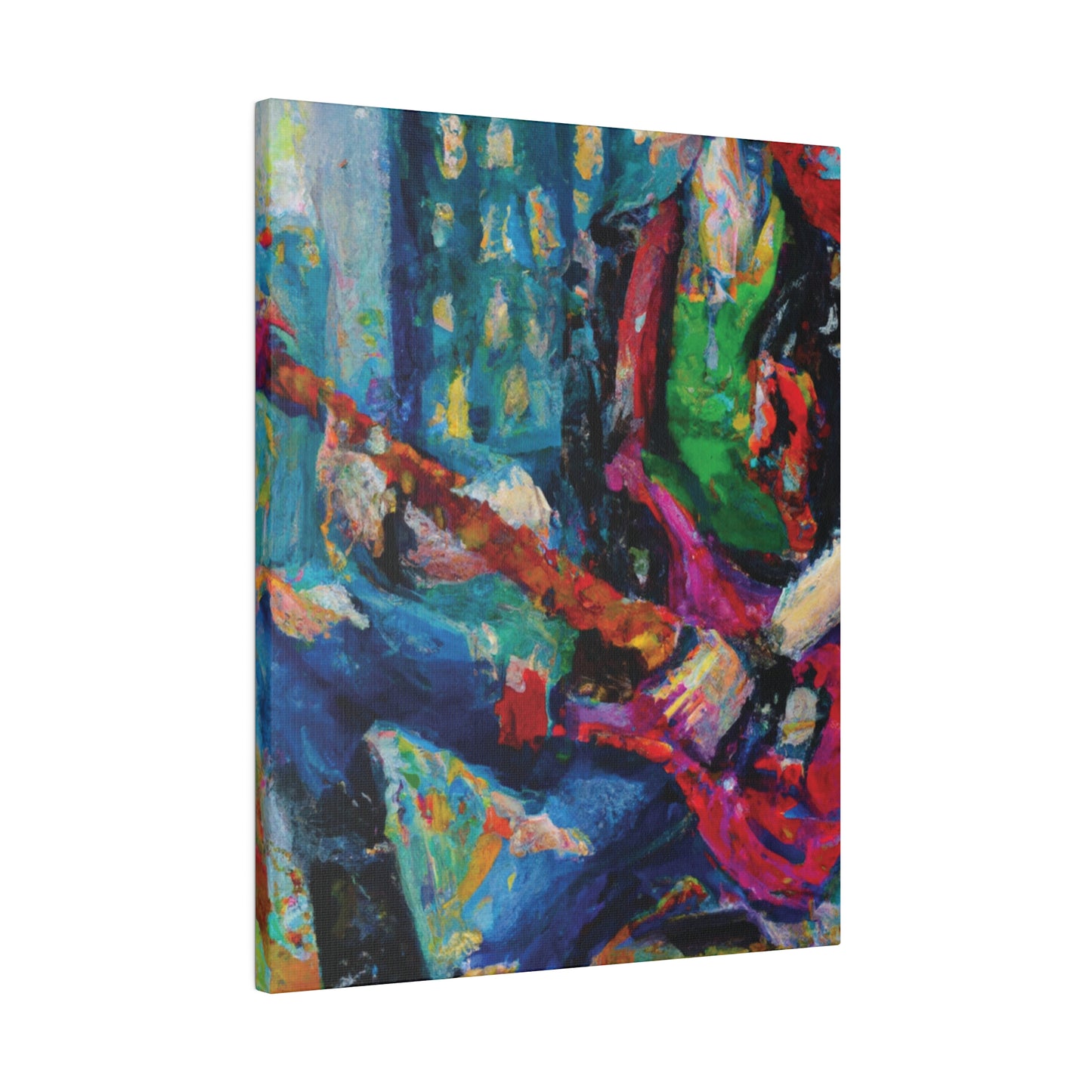 5937P - Rockstar Oil Painting Style Print | Poster | Home Decor | Wall Art | Music Art | Canvas