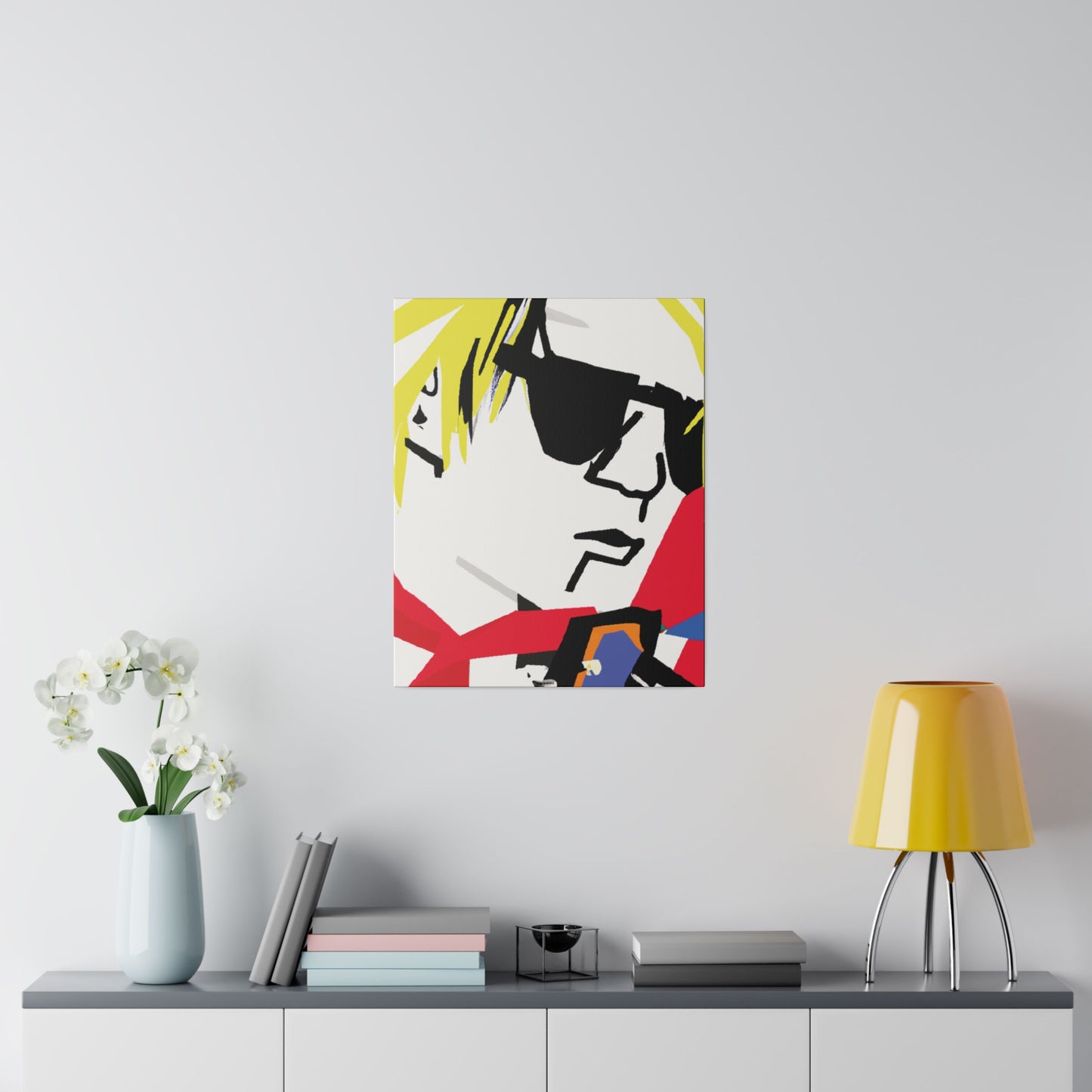 4182X - Rockstar Painting Print | Face | Abstract | Poster | Home Decor | Wall Art | Music Art | Canvas