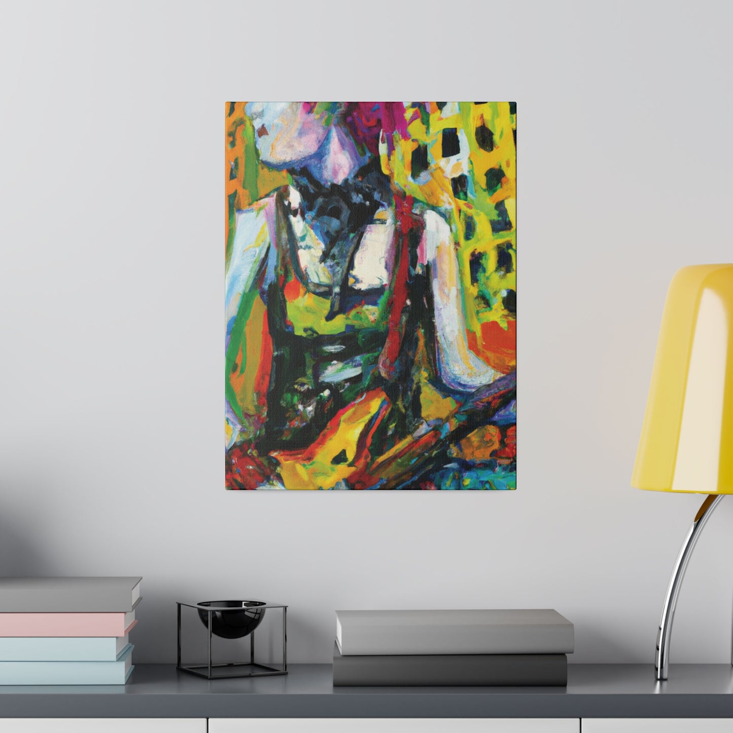 4793Z - Rockstar Oil Painting Style Print | Poster | Home Decor | Wall Art | Music Art | Canvas