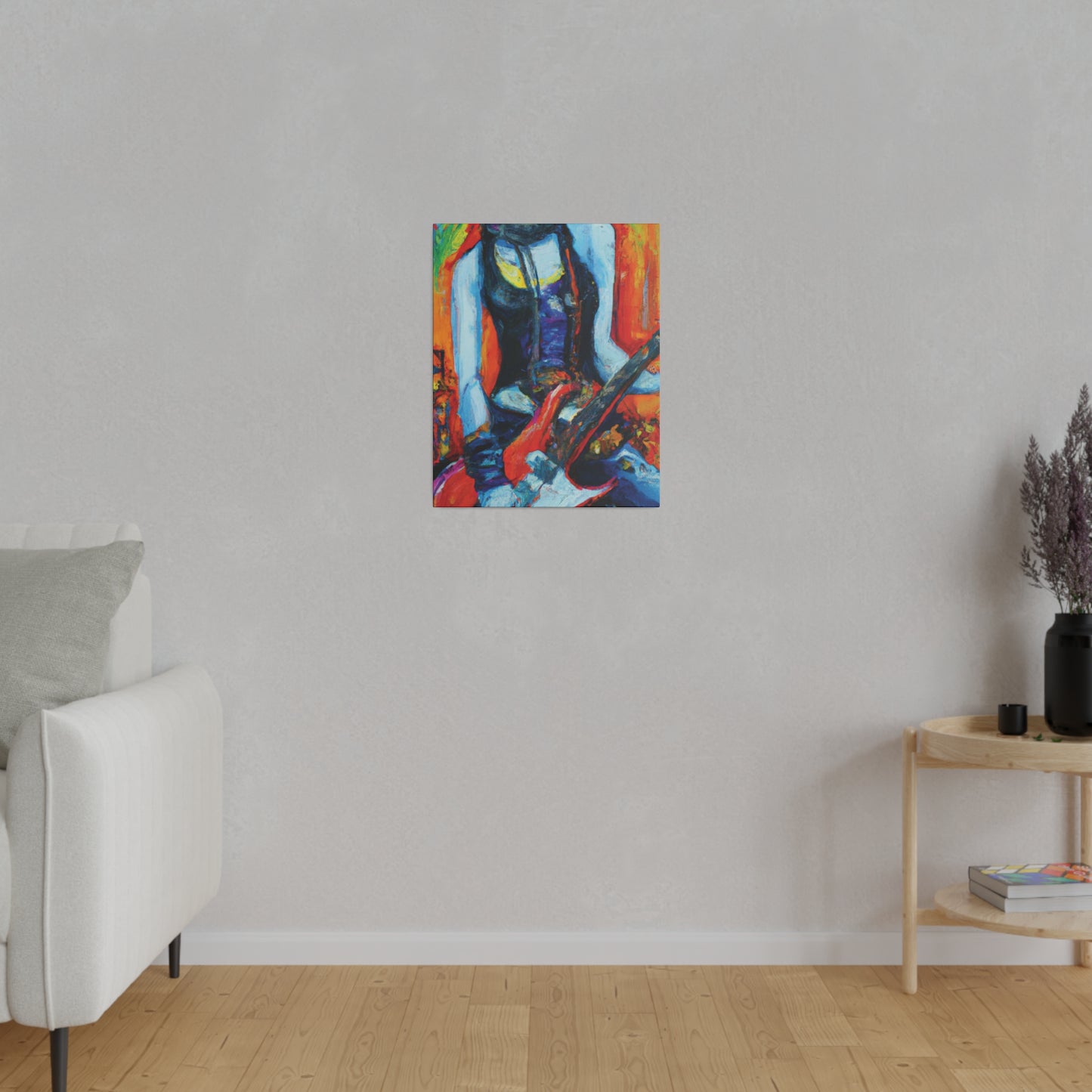 9232G - Rockstar Oil Painting Style Print | Poster | Home Decor | Wall Art | Music Art | Canvas