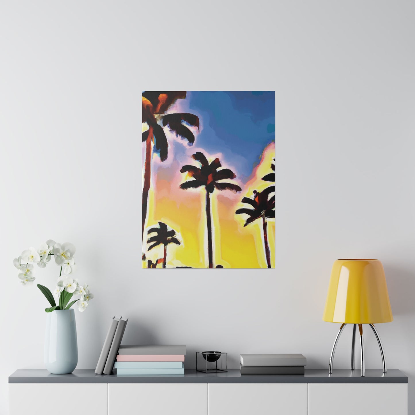 3437Q - Miami Beach Sunset Painting Print | Miami | Beach | Sunset | Poster | Home Decor | Wall Art | Canvas