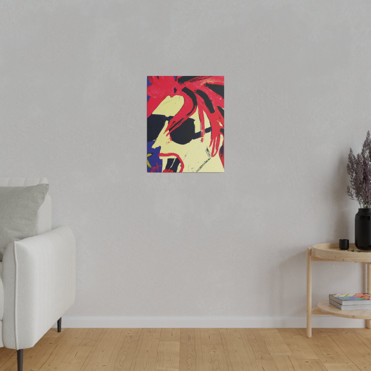 8409V - Rockstar Painting Print | Face | Abstract | Poster | Home Decor | Wall Art | Music Art | Canvas