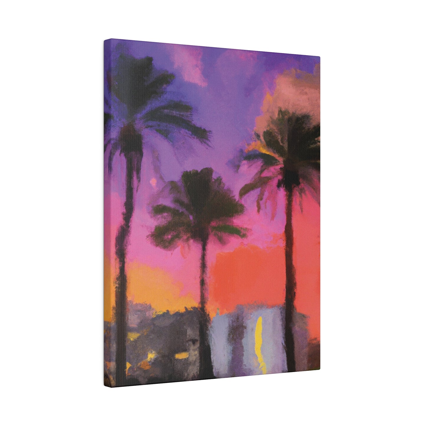 722V - Miami Beach Sunset Painting Print | Miami | Beach | Sunset | Poster | Home Decor | Wall Art | Canvas