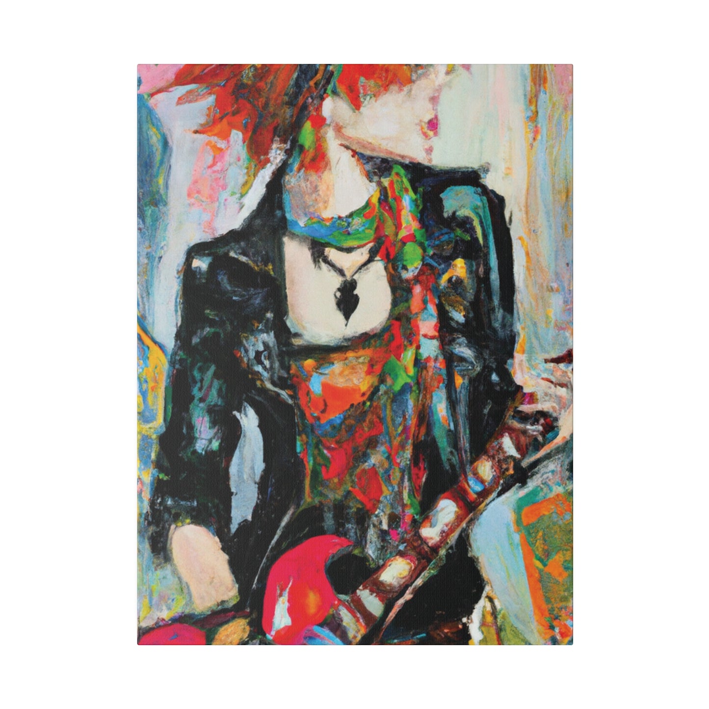 7482S - Rockstar Oil Painting Style Print | Poster | Home Decor | Wall Art | Music Art | Canvas