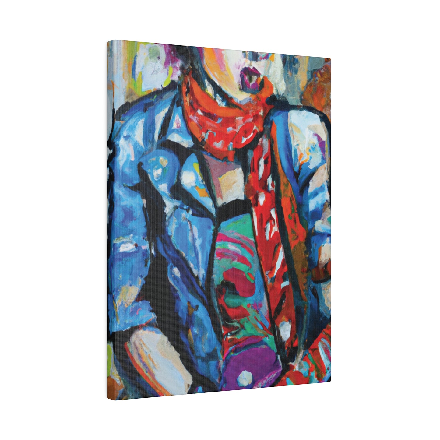 8142T - Rockstar Oil Painting Style Print | Poster | Home Decor | Wall Art | Music Art | Canvas