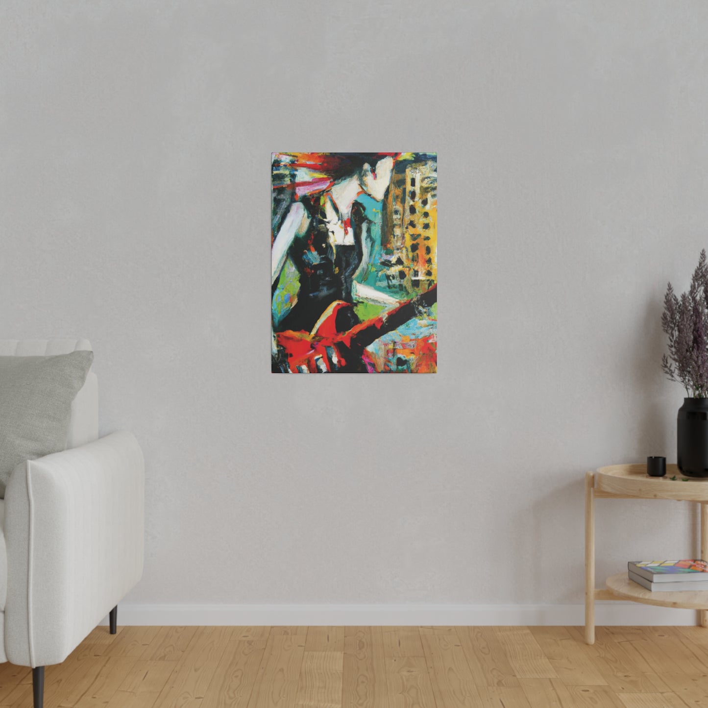 3226O - Rockstar Oil Painting Style Print | Poster | Home Decor | Wall Art | Music Art | Canvas