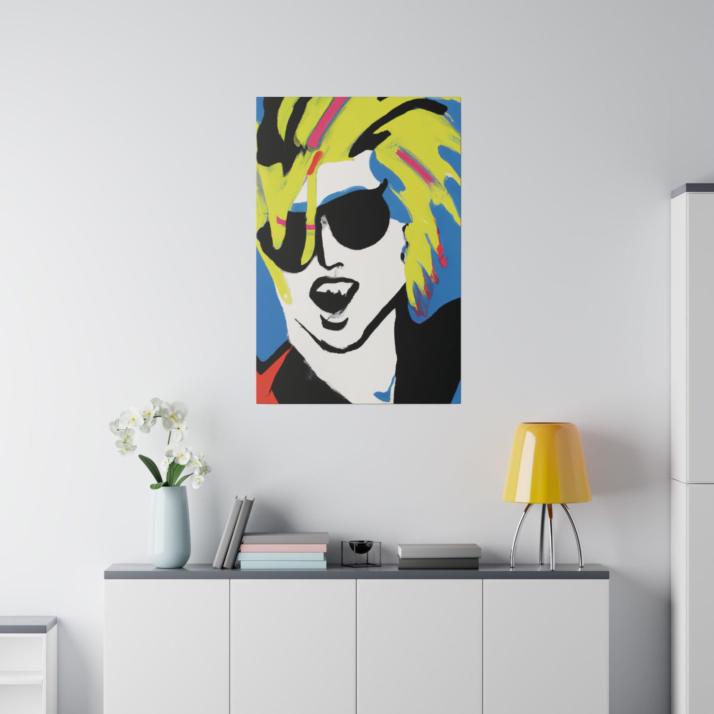 7500X - Rockstar Painting Print | Face | Abstract | Poster | Home Decor | Wall Art | Music Art | Canvas