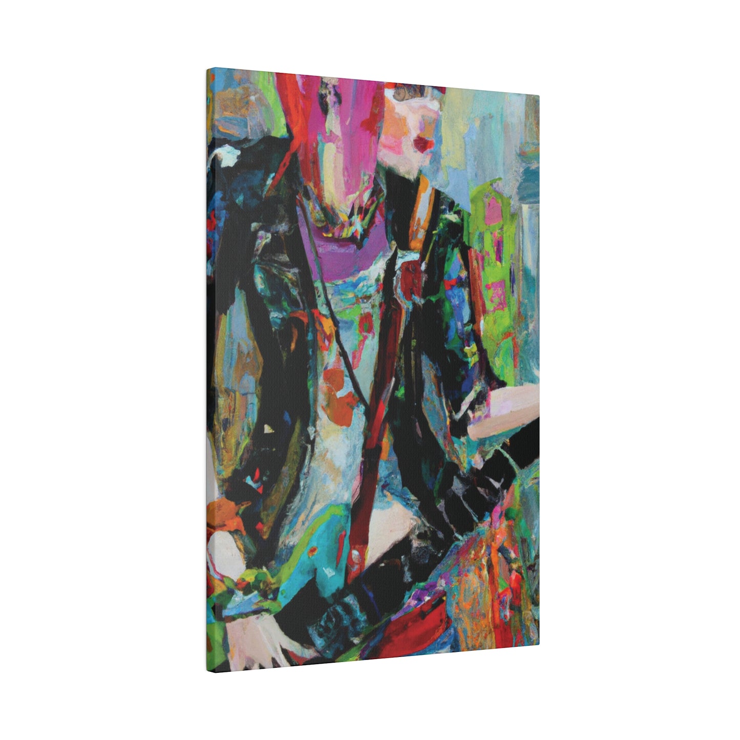 745O - Rockstar Oil Painting Style Print | Poster | Home Decor | Wall Art | Music Art | Canvas