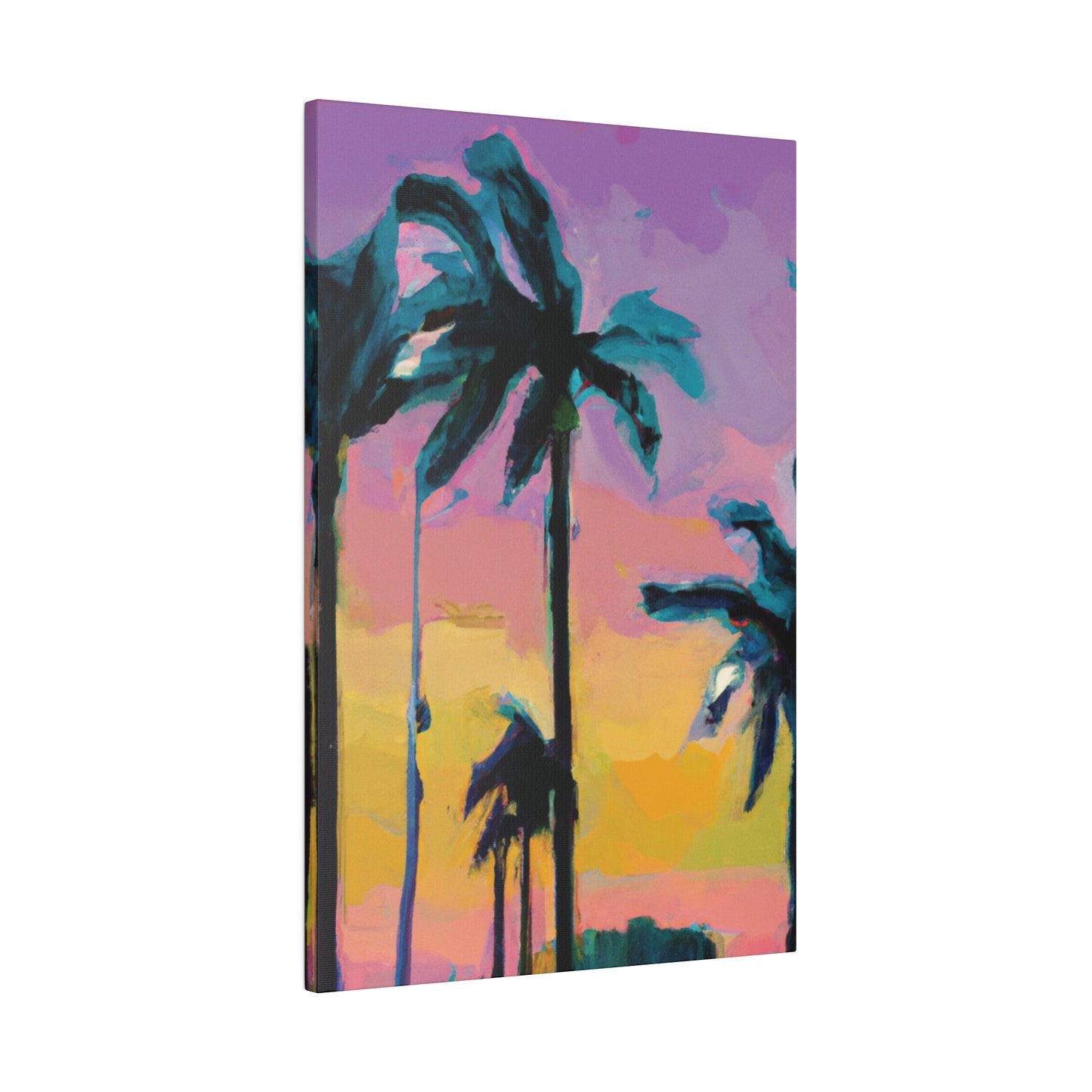 510K - Miami Beach Sunset Painting Print | Miami | Beach | Sunset | Poster | Home Decor | Wall Art | Canvas