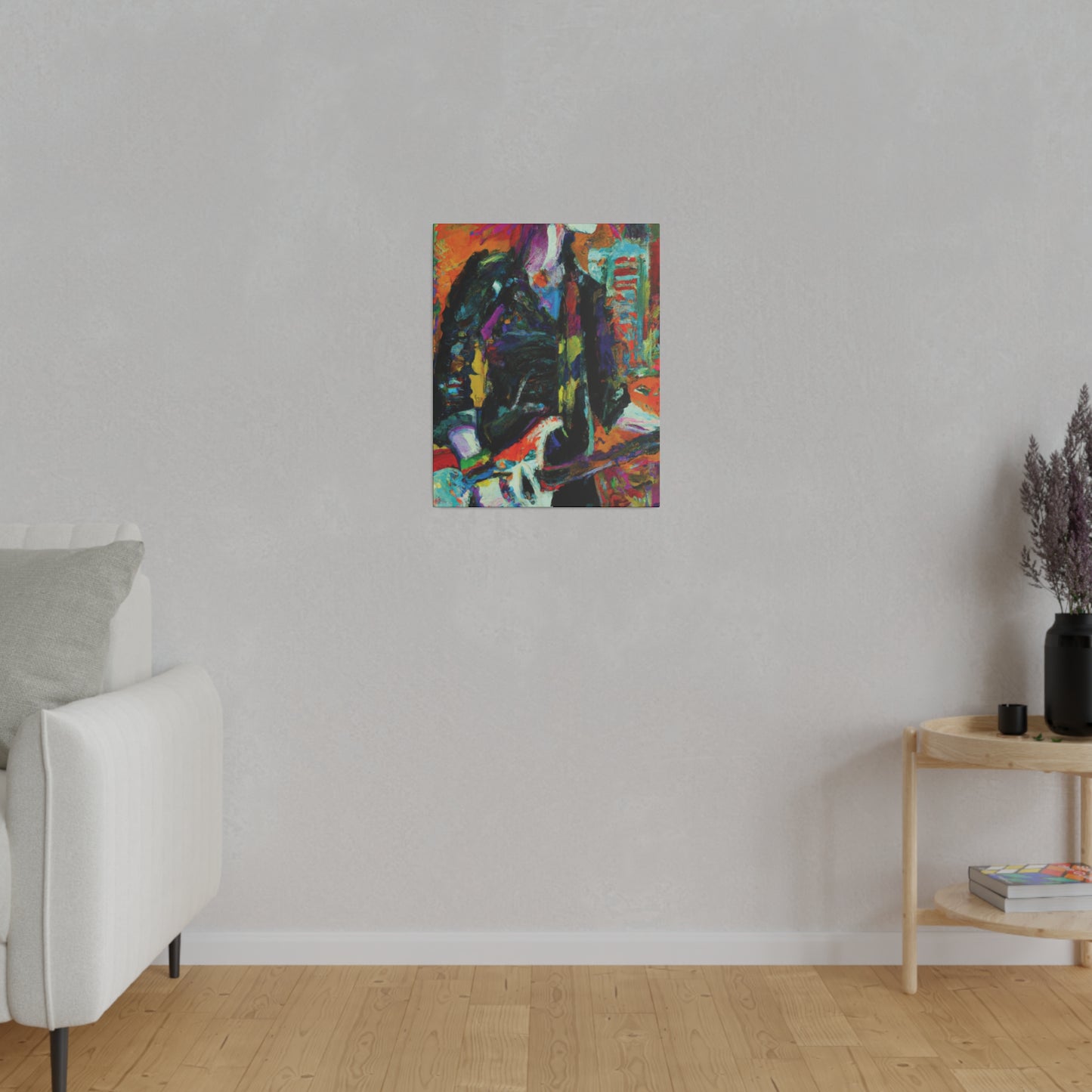 8673Z - Rockstar Oil Painting Style Print | Poster | Home Decor | Wall Art | Music Art | Canvas