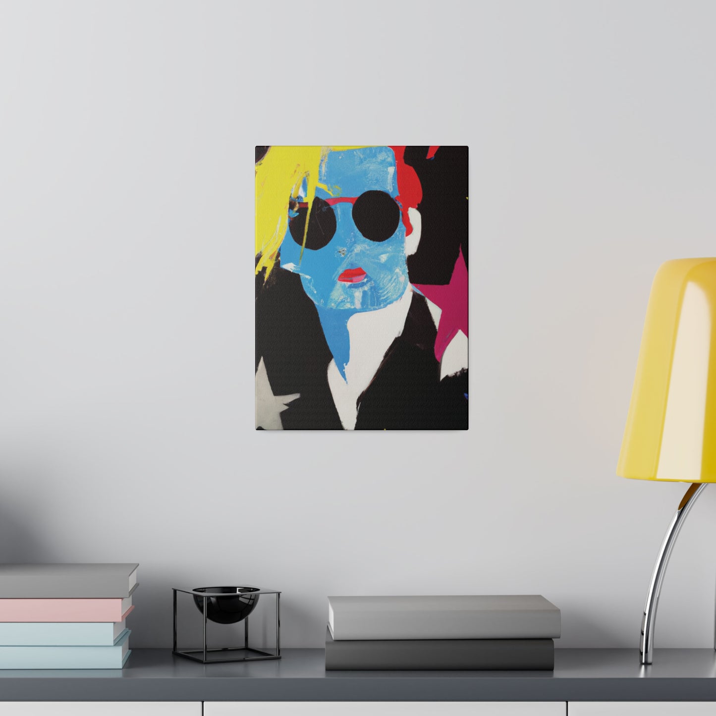 9993U - Rockstar Painting Print | Face | Abstract | Poster | Home Decor | Wall Art | Music Art | Canvas