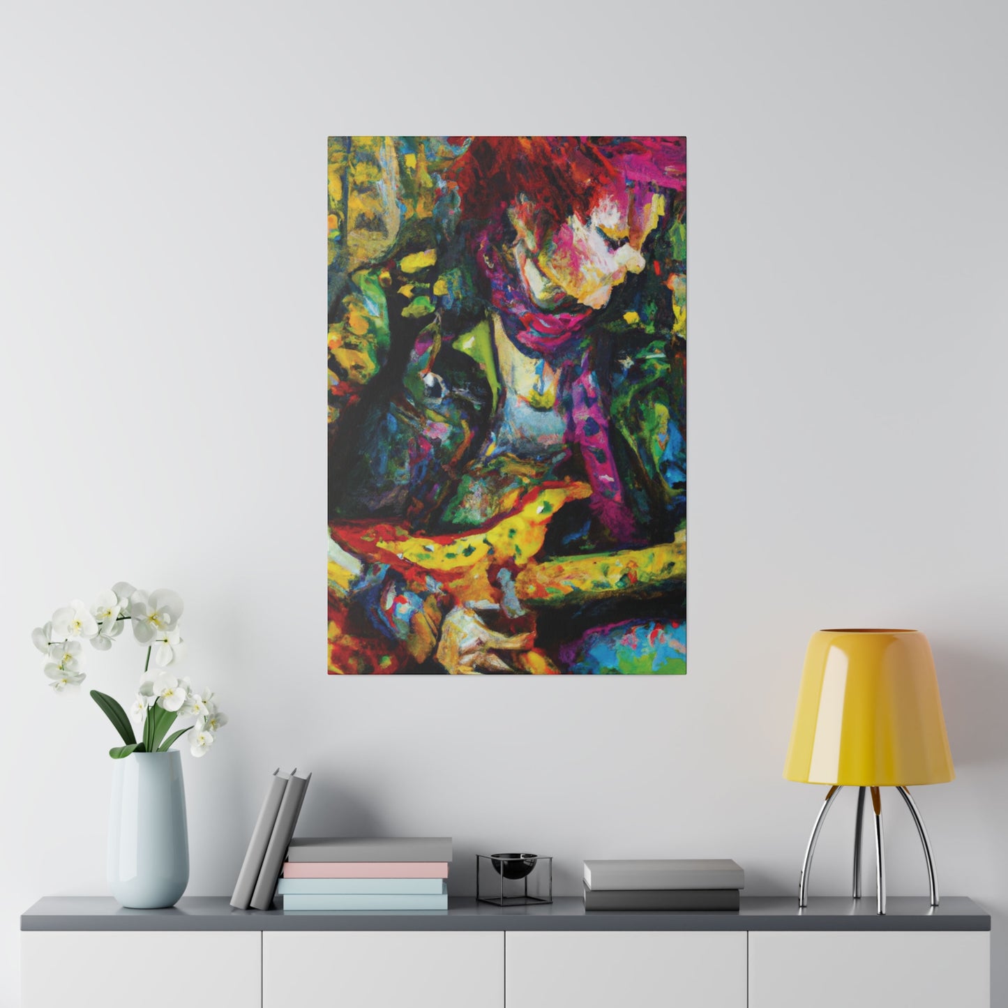 3668A - Rockstar Oil Painting Style Print | Poster | Home Decor | Wall Art | Music Art | Canvas