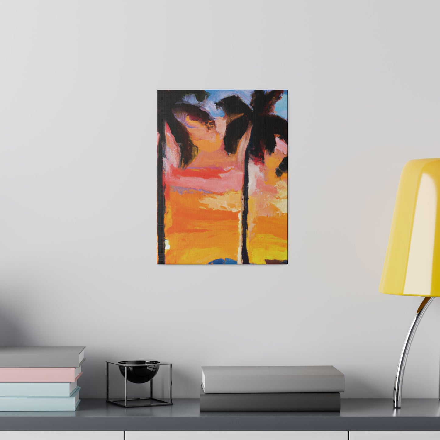 3236E - Miami Beach Sunset Painting Print | Miami | Beach | Sunset | Poster | Home Decor | Wall Art | Canvas